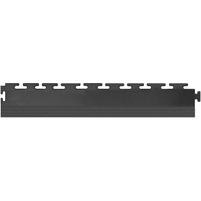 Blue Hawk 4-Pack 2.5-in x 20-in Dark Gray PVC Plastic Tile Multipurpose Flooring