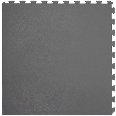 Perfection Floor Tile 6-Piece 20-in x 20-in Dark Gray Leather Garage Floor Tile
