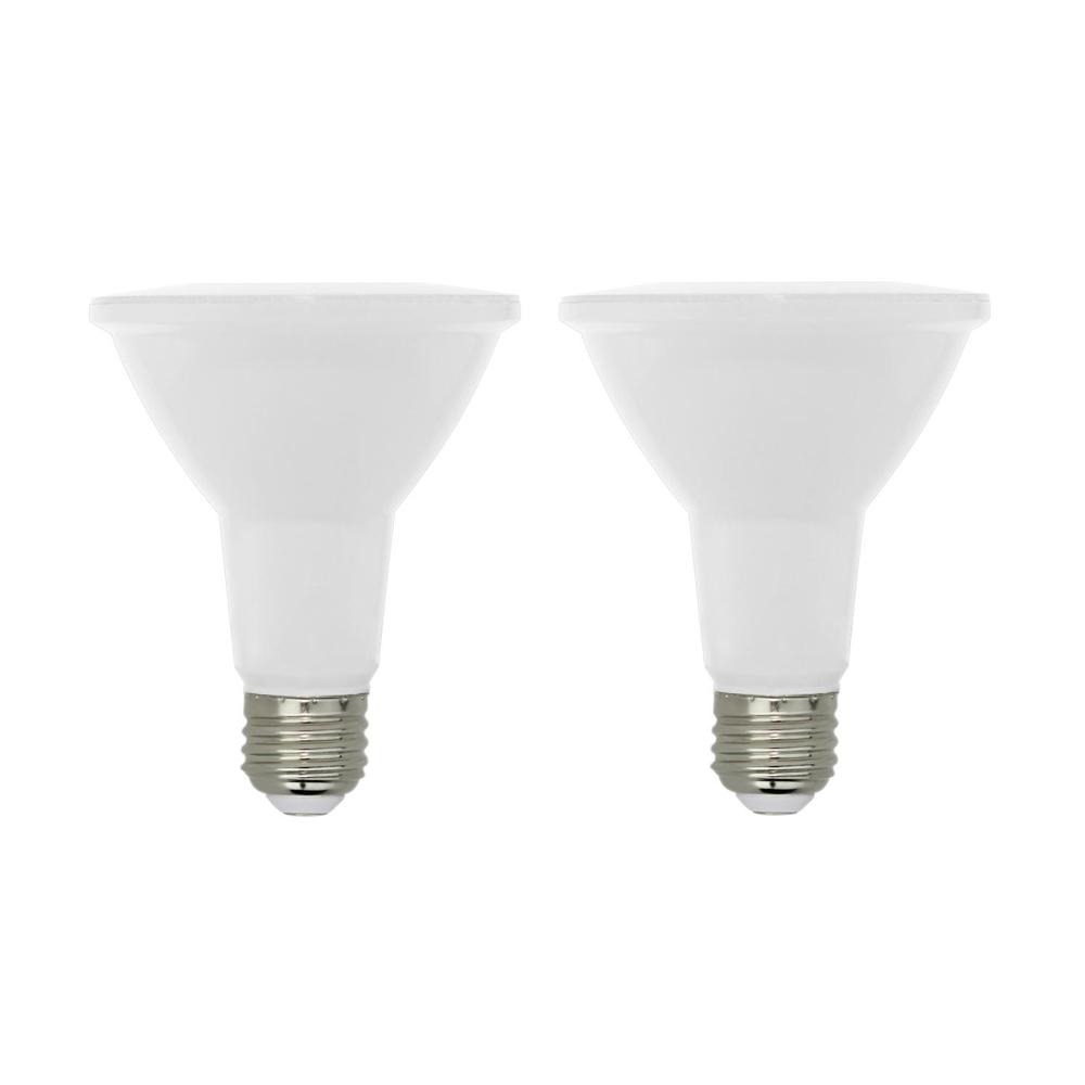 Euri Lighting 75W Equivalent Soft White PAR30 Long Neck Dimmable LED CEC-Certified Light Bulb (2-Pack)