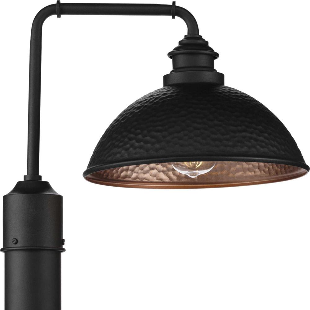 Englewood 1-Light Black Outdoor Post Lantern