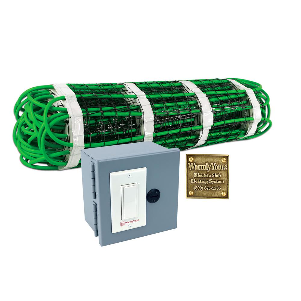 WarmlyYours 2 ft. x 5 ft. 120-Volt Radiant Snow Melting Mat Wi-Fi Control (Covers 10 sq. ft.)