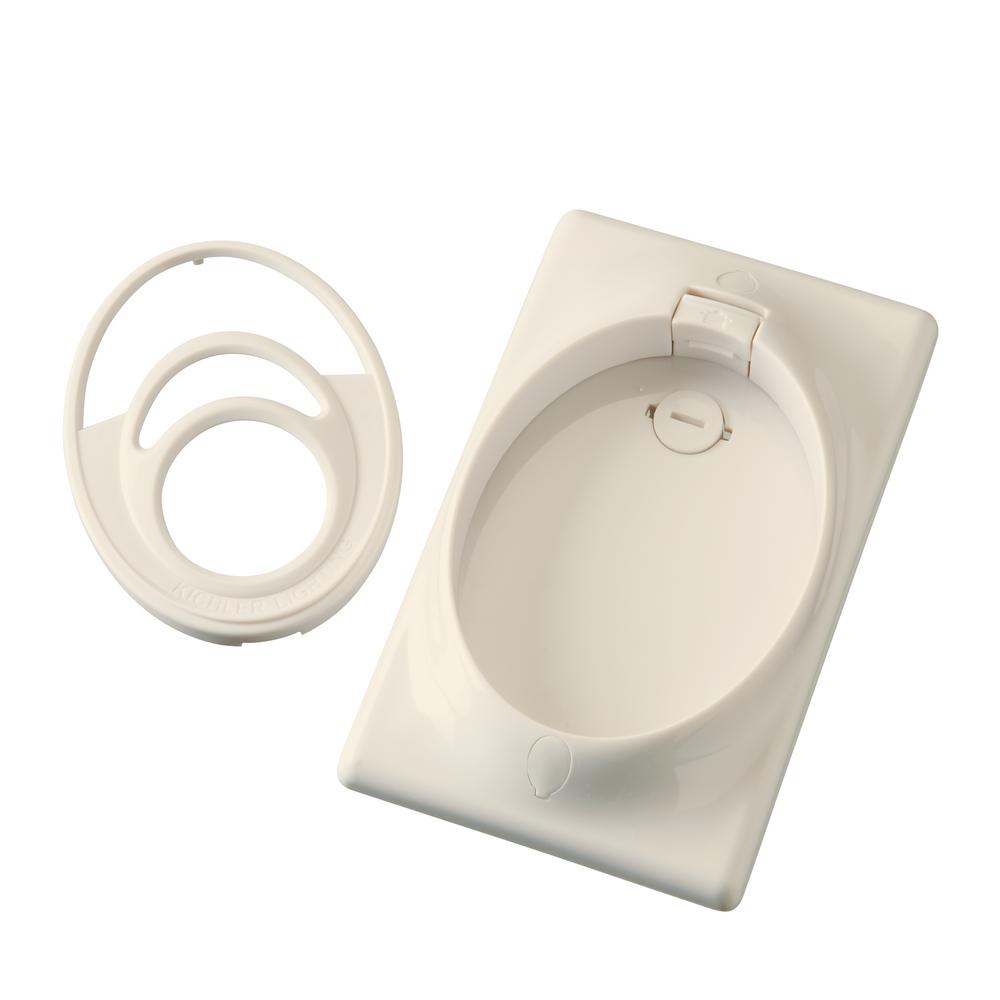 Independence 3-Speed Single Gang Wall Plate Fan Switch Control with Remote Control, Almond