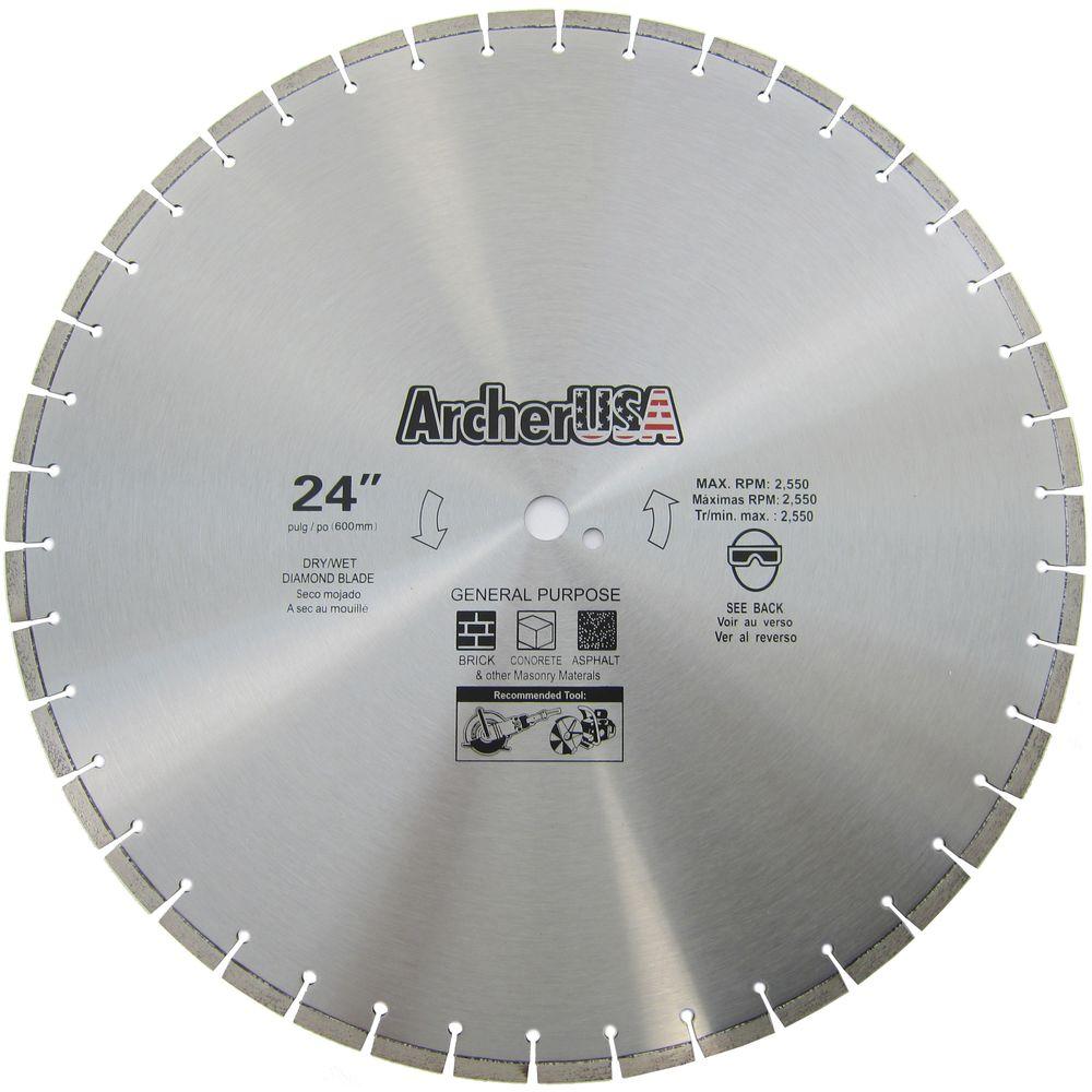 Archer USA 24 in. Diamond Blade for General Purpose