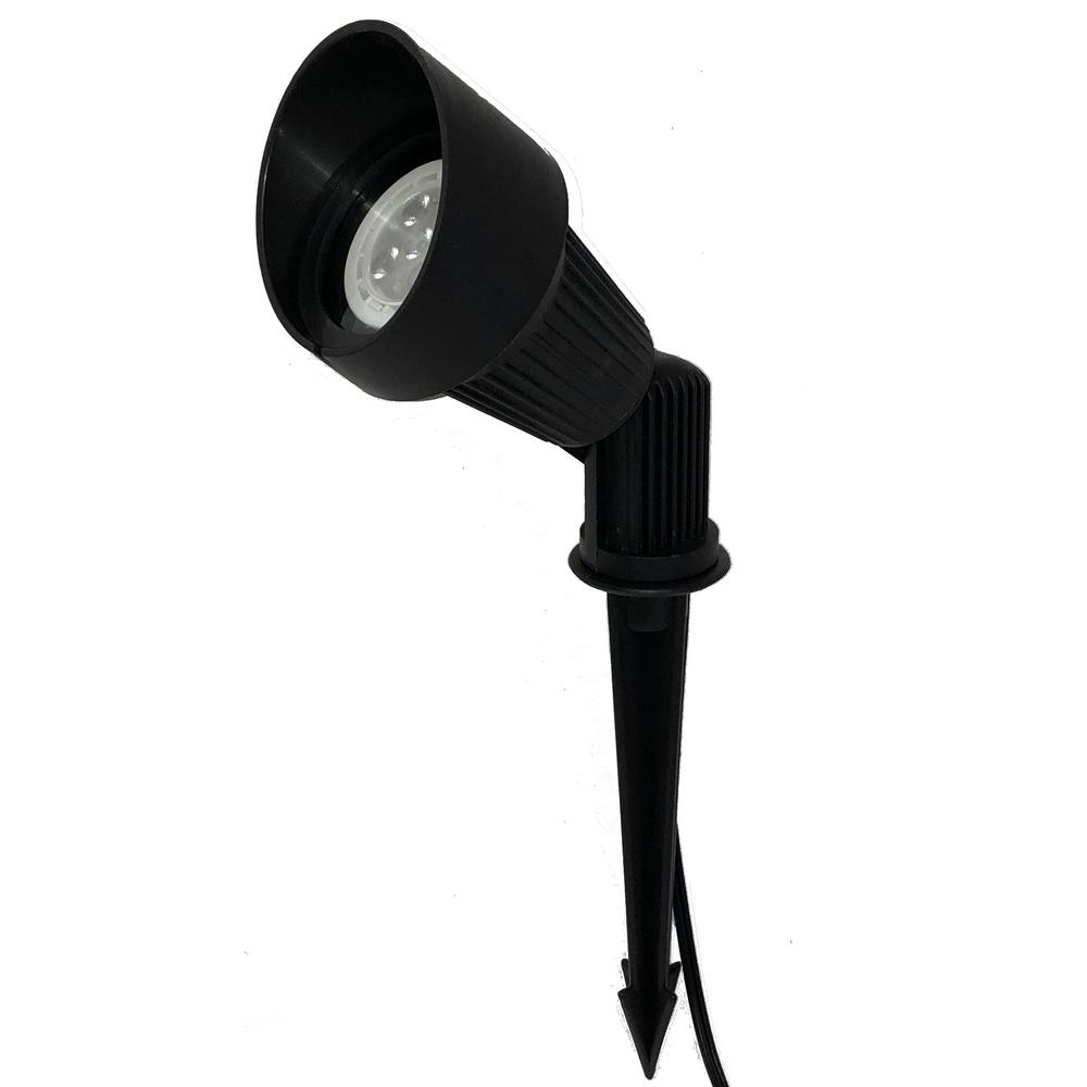 Low Voltage Black Outdoor Landscape Directional Fiberglass Bullet Spot Light