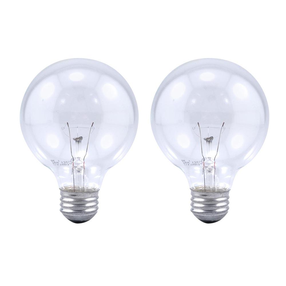 Sylvania 25-Watt Double Life G25 Incandescent Light Bulb (2-Pack)