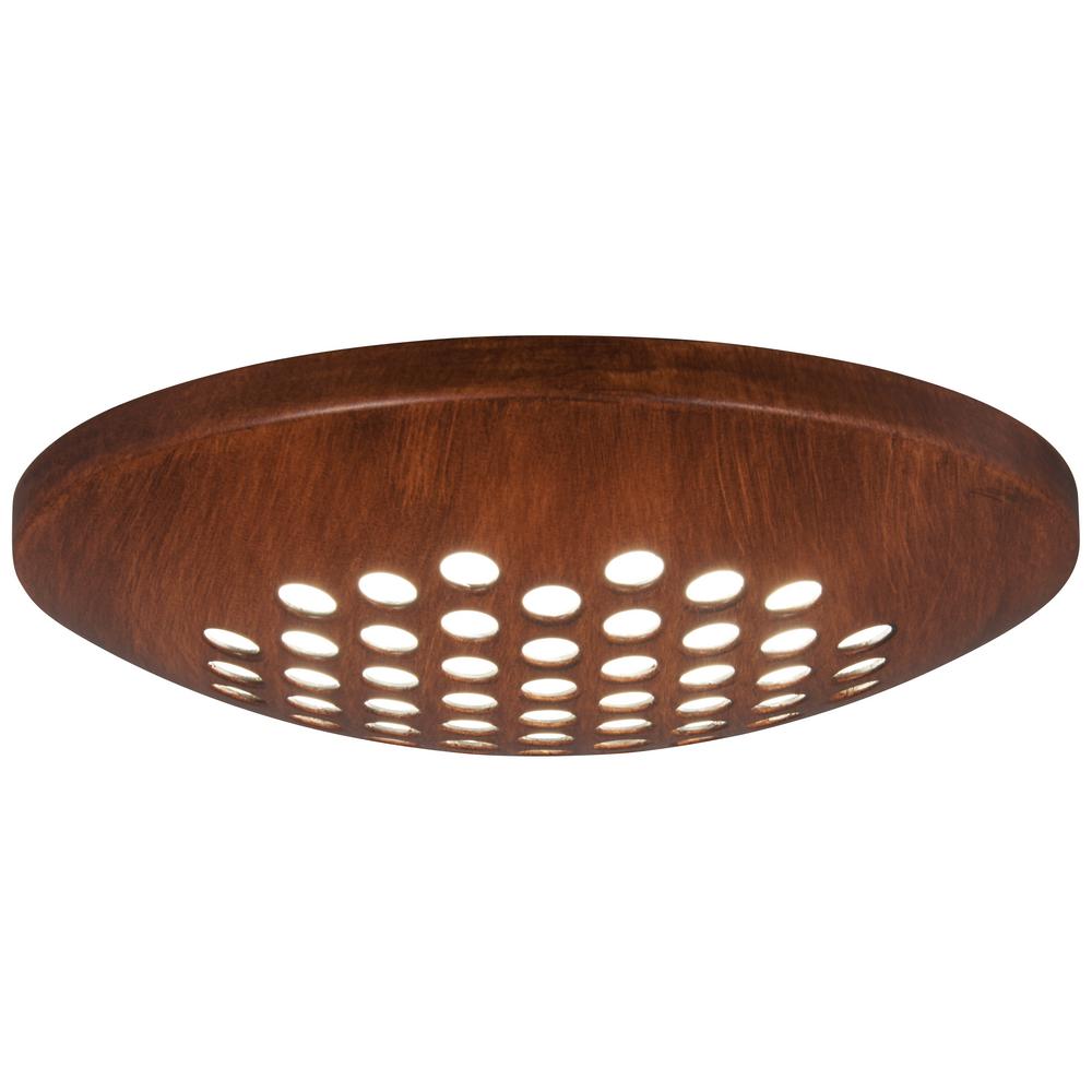 1-Light LED Distressed Koa Ceiling Fan Light Kit