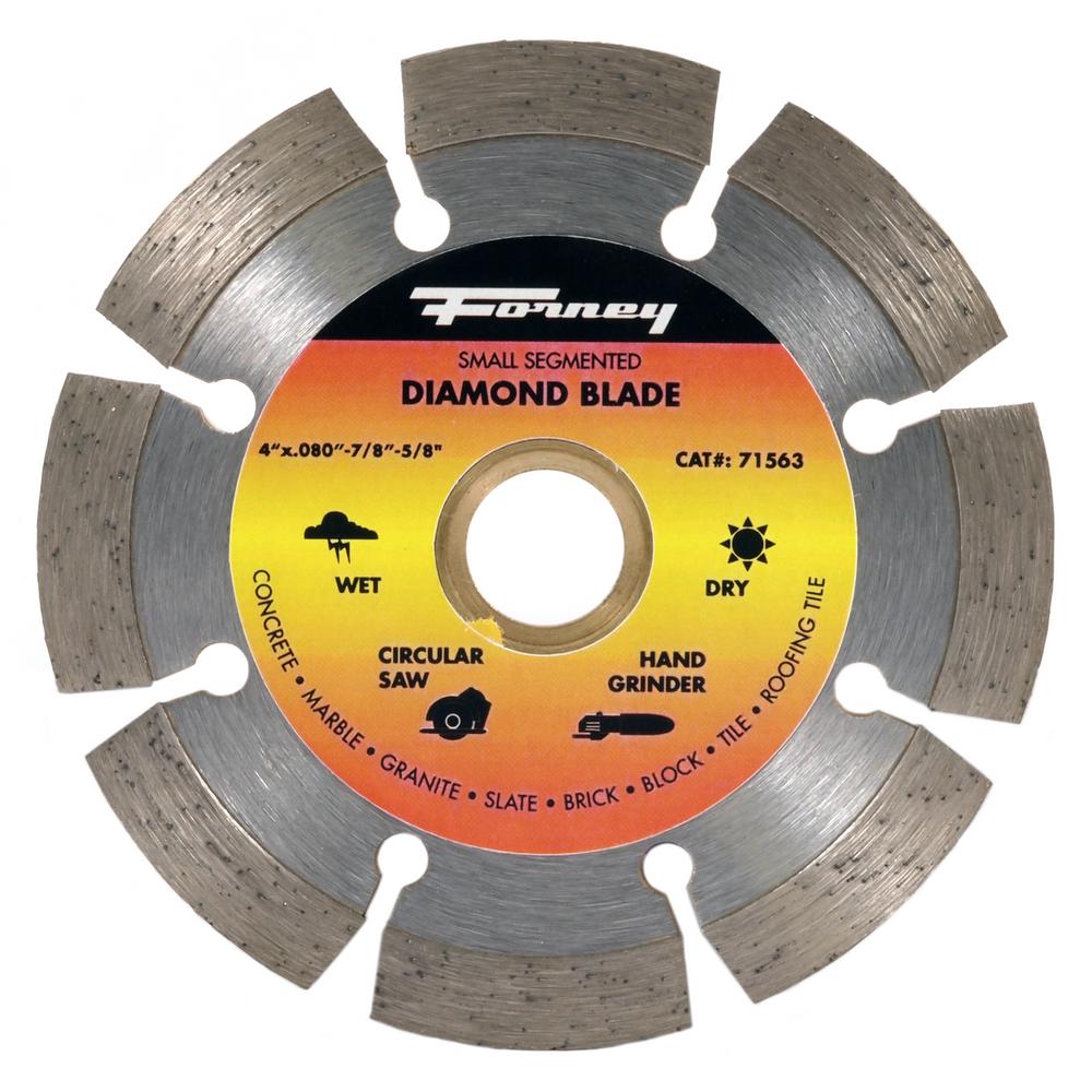 Forney 4 in. Segmented Diamond Cut-Off Blade