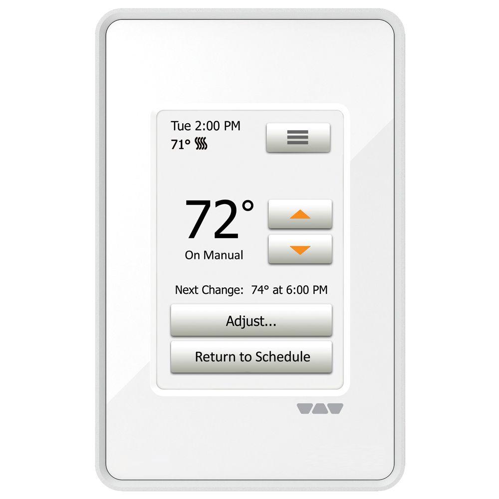 Schluter Ditra-Heat Programmable Touchscreen Thermostat, Bright White