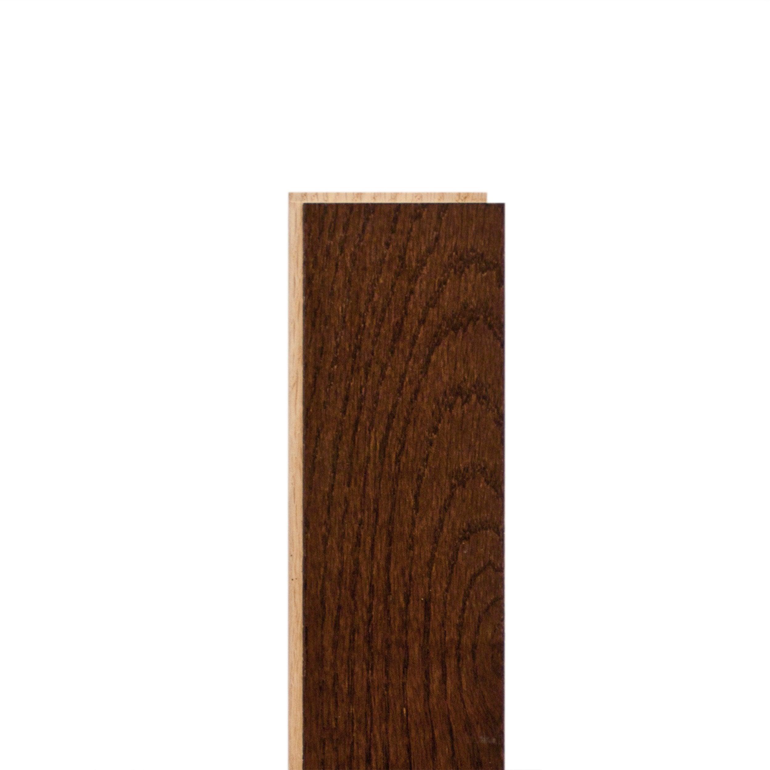 Dark Mocha Oak Smooth Solid Hardwood