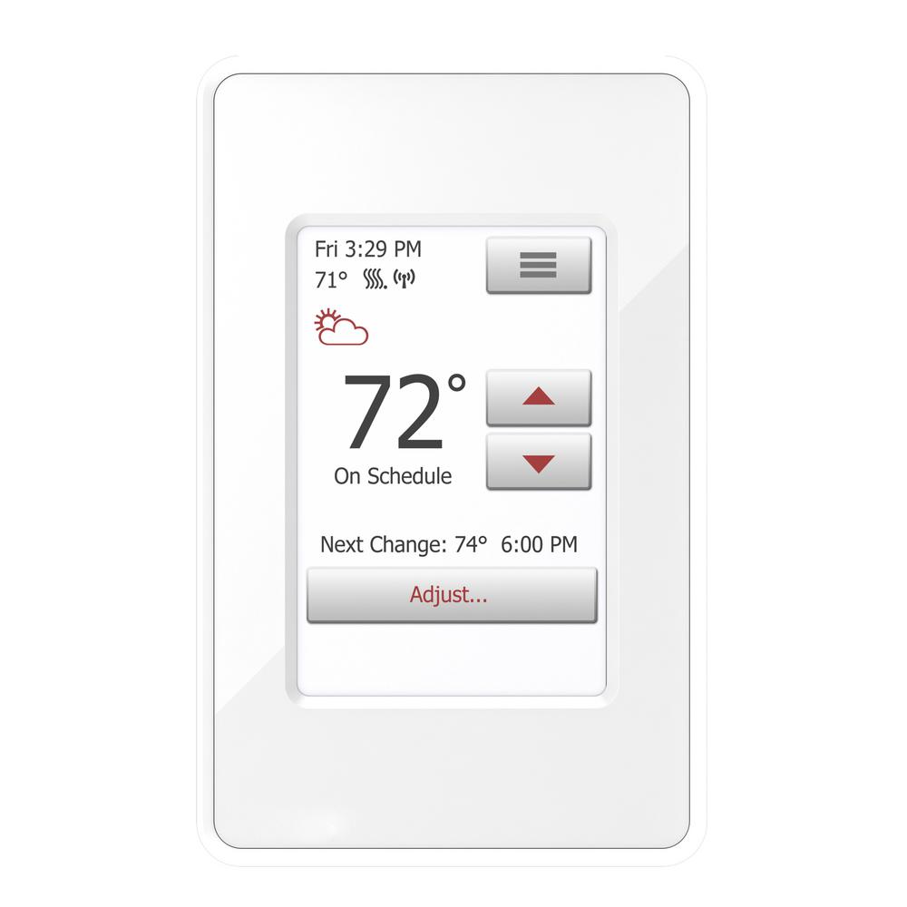 WarmlyYours nSpire Touch WiFi and Touch Programmable Thermostat with Floor Sensor