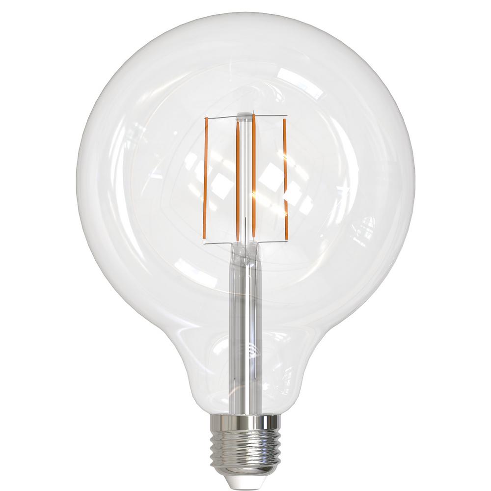 Bulbrite 60-Watt Equivalent G40 Clear Dimmable Edison LED Light Bulb Warm White (2-Pack)