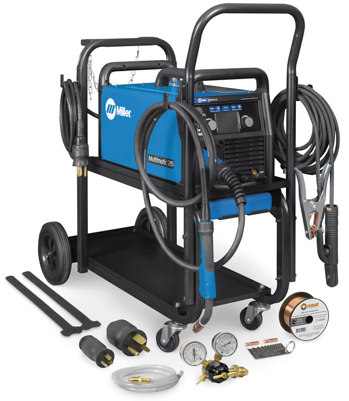 Miller Multimatic 215 Multiprocess Welder w/ Welding Cart 951000001