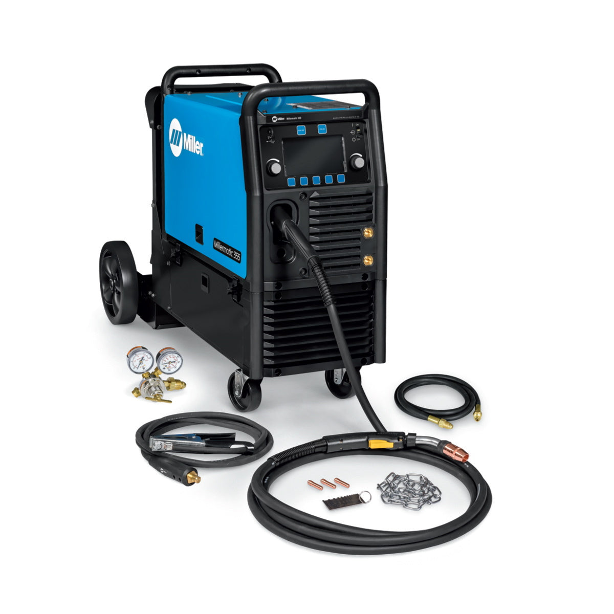 Miller Millermatic 355 Pulsed MIG Welding Pkg w/Running Gear (951926)