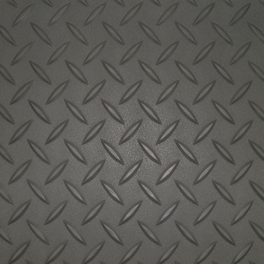 Diamond Deck 5 ft. x 40 ft. Charcoal Textured PVC Rollout Flooring