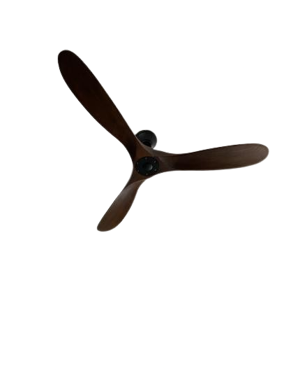 Maverick Max 70 in. Indoor/Outdoor Matte Black Ceiling Fan with Dark Walnut Balsa Blades, DC Motor and Remote Control