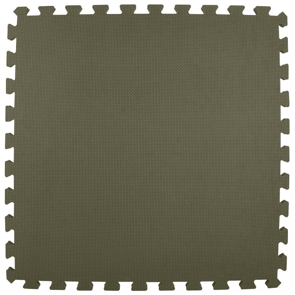 Greatmats Economy Foam Gray 2 ft. x 2 ft. x 1/2 in. Interlocking Puzzle Floor Tiles (Case of 20)