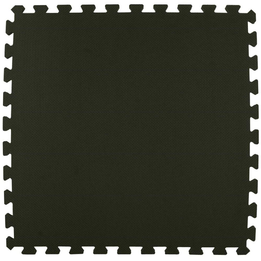 Greatmats Economy Foam Black 2 ft. x 2 ft. x 1/2 in. Interlocking Puzzle Floor Tiles (Case of 20)