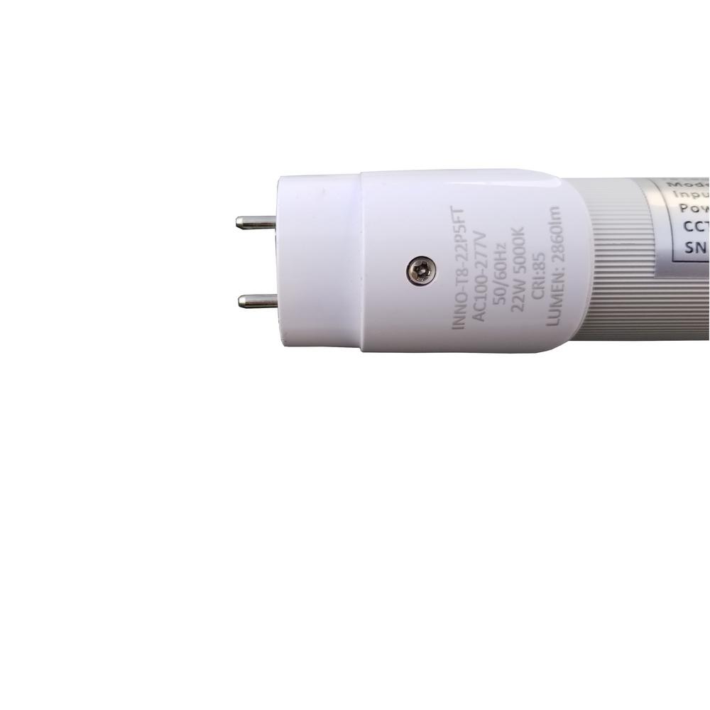 3NLED 5 ft. T8 22-Watt Daylight G13 Frosted Lens Linear LED Tube Light Bulb