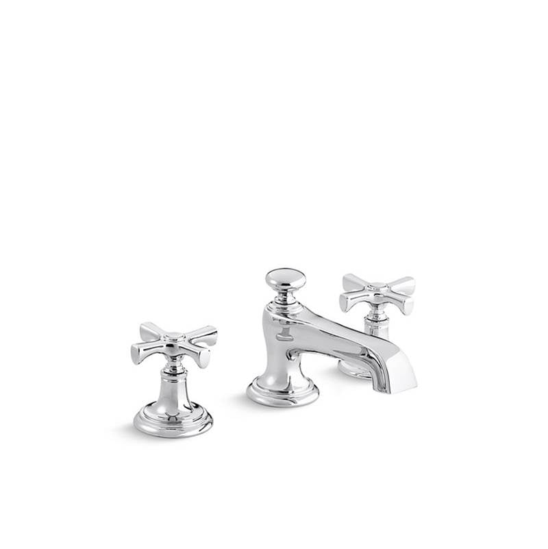 Kallista P24600-CR Bellis Lavatory Bathroom Sink Faucet, Traditional Spout, Cross Handles