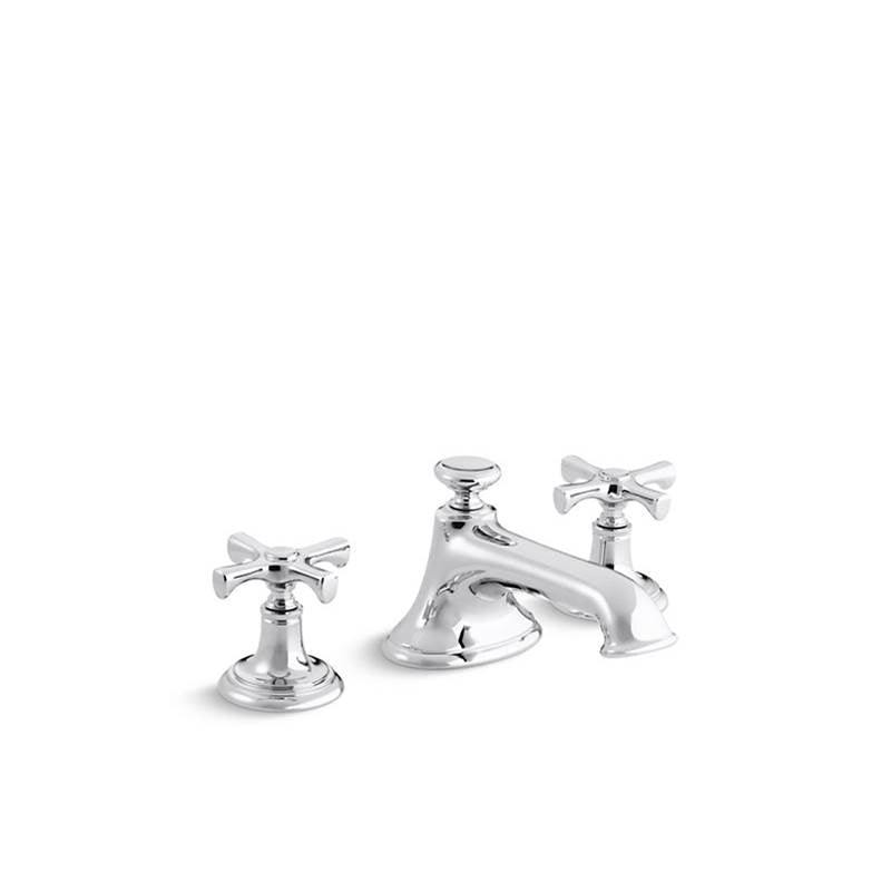 Kallista P24601-CR Bellis Lavatory Bathroom Sink Faucet, Noble Spout, Cross Handles