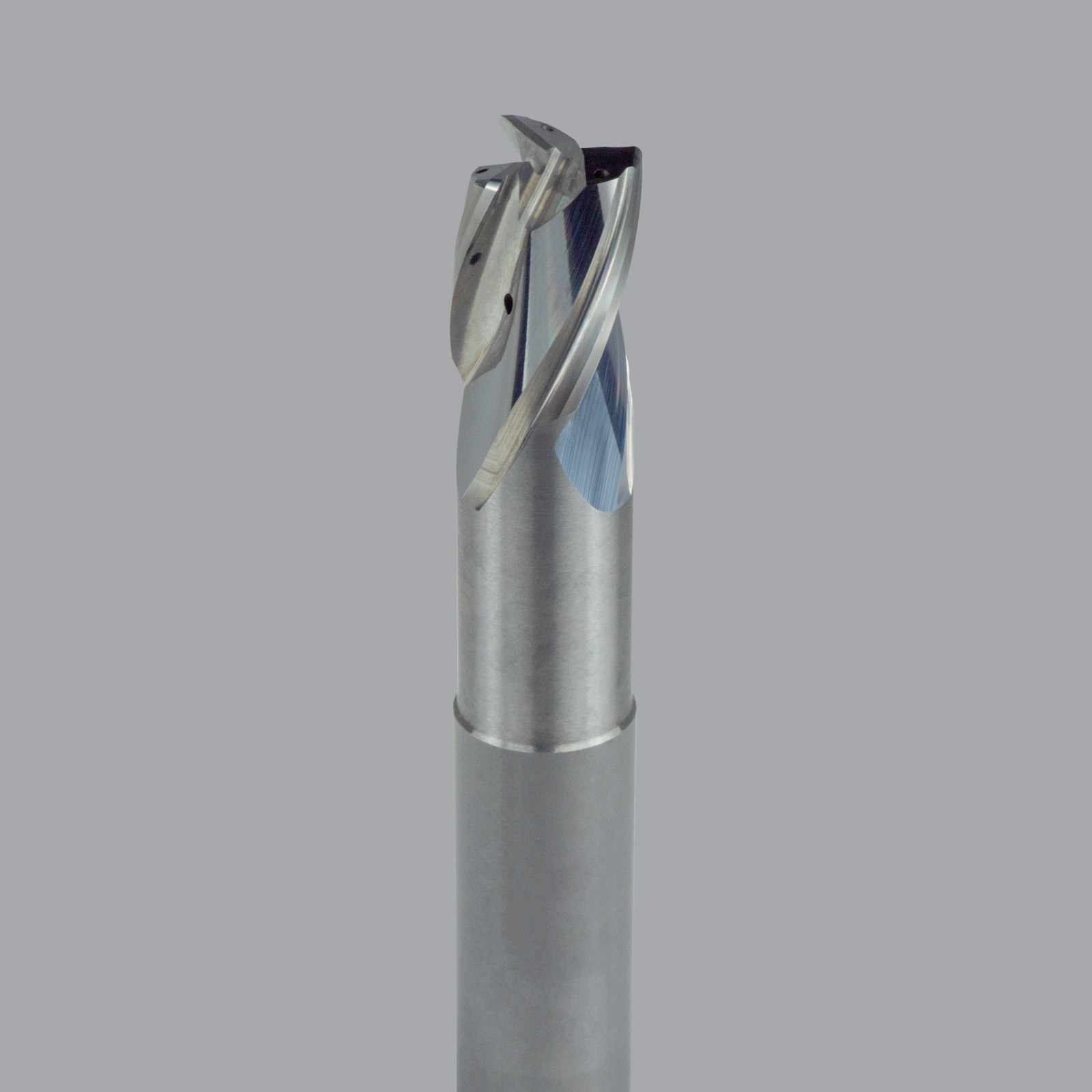 Onsrud AHR2656060 Solid Carbide end mill, 3 flute, 0.030 corner rad, Necked short length, Uncoated
