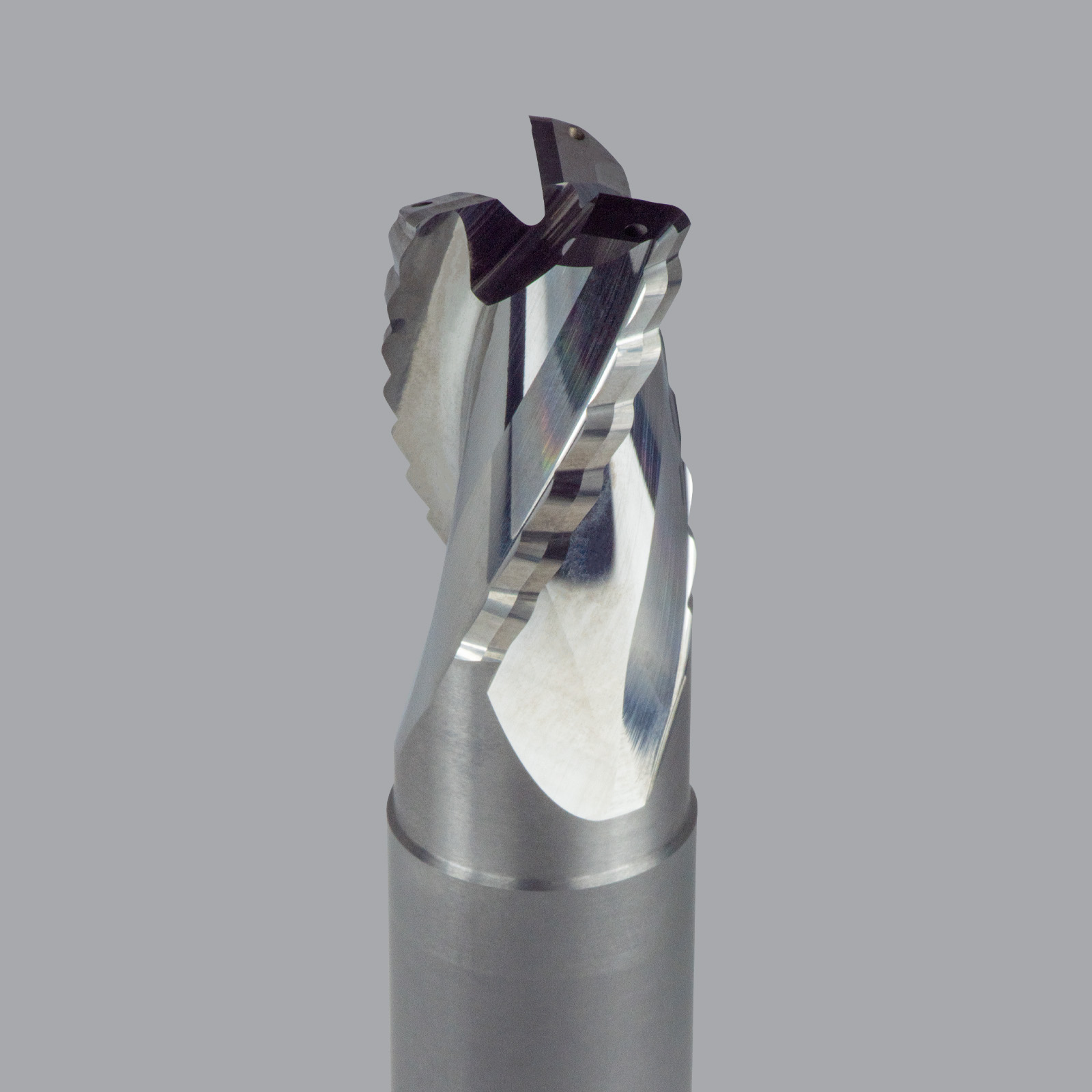 Onsrud AHR2656073 Solid Carbide end mill, 3 flute, 0.060 corner rad, Necked short length, Uncoated