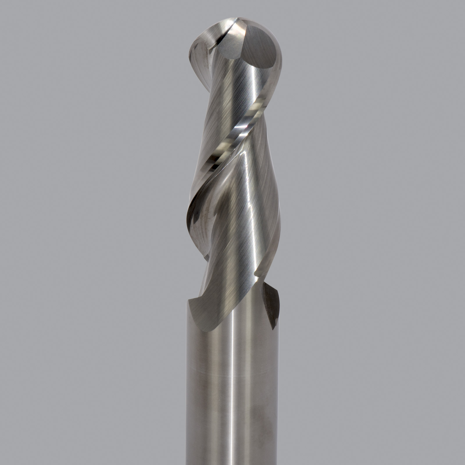 Onsrud AMC701288 Solid Carbide end mill 2FL 1/1 x 2-1/2 x 5 OAL Ball CR For ISO N Non-Ferrous, Aluminum, Brass, Bronze, Copper, 1/1 Shank, N/A Coated
