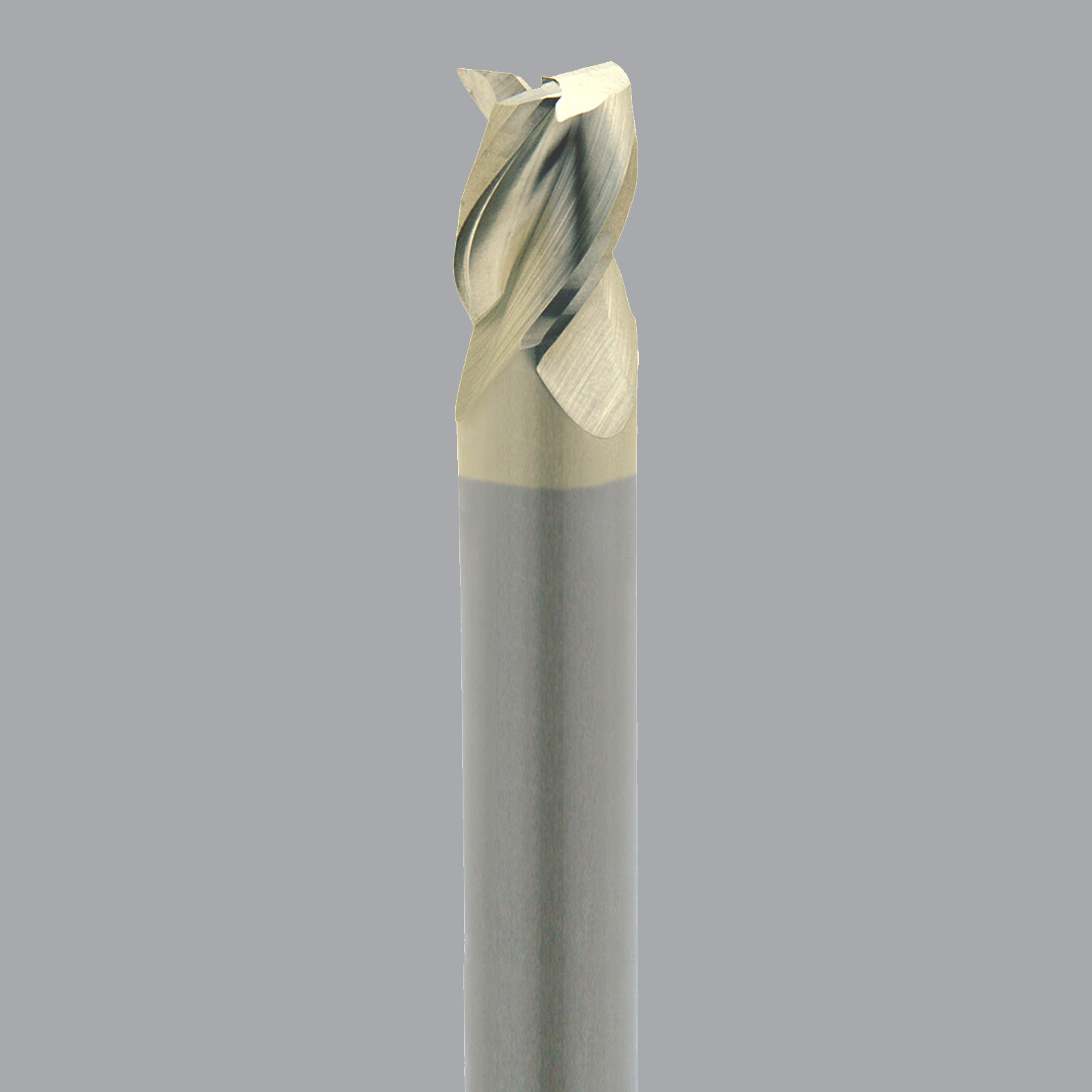 Onsrud AMC703603 Solid Carbide end mill 3FL 1/1 x 1-1/4 x 4 OAL Square CR For ISO N Non-Ferrous, Aluminum, Brass, Bronze, Copper, 1/1 Shank, ZrN Coated