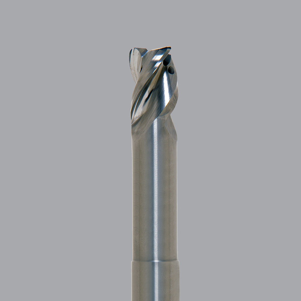 Onsrud AMC715314 Solid Carbide end mill 3FL 1/2 x 5/8 x 4 OAL 0.060 CR For ISO N Non-Ferrous, Aluminum, Brass, Bronze, Copper, 1/2 Shank, N/A Coated