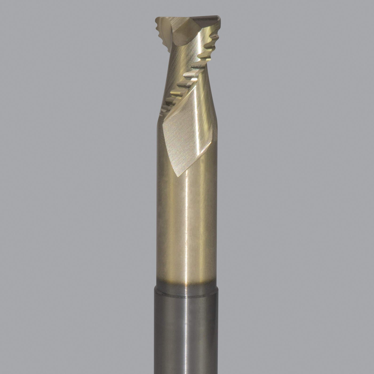 Onsrud AMC800015 Solid Carbide end mill 2FL 1/2 x 5/8 x 4 OAL 0.060 CR For ISO N Non-Ferrous, Aluminum, Brass, Bronze, Copper, 1/2 Shank, ZrN Coated