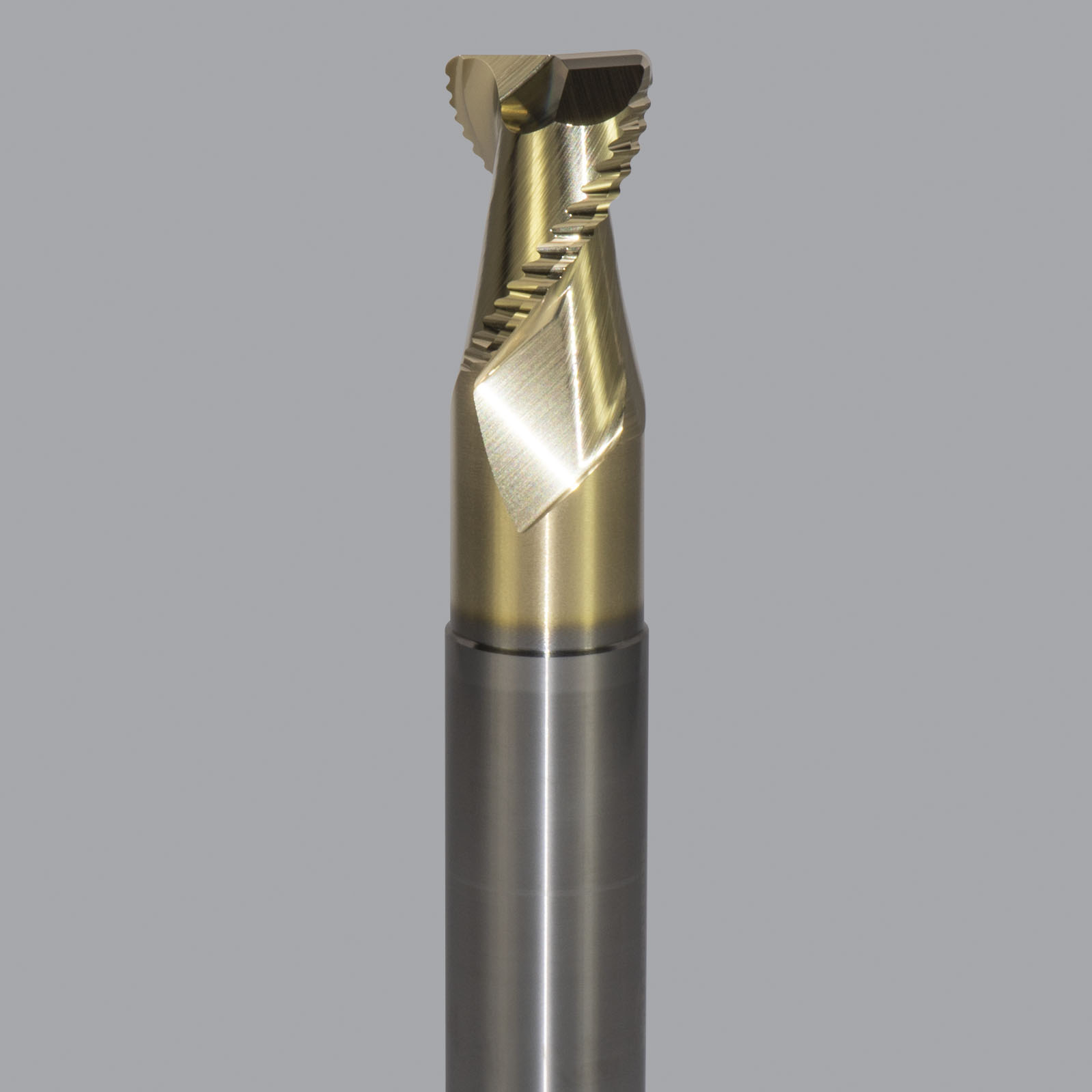 Onsrud AMC800017 Solid Carbide end mill 2FL 3/4 x 1/1 x 4 OAL 0.060 CR For ISO N Non-Ferrous, Aluminum, Brass, Bronze, Copper, 3/4 Shank, ZrN Coated