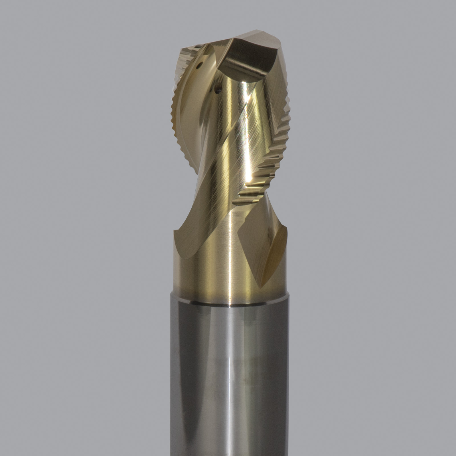 Onsrud AMC800061 Solid Carbide end mill 2FL 1-1/4 x 5 OAL 0.060 CR For ISO N Non-Ferrous, Aluminum, Brass, Bronze, Copper, 1/1 Shank, ZrN Coated