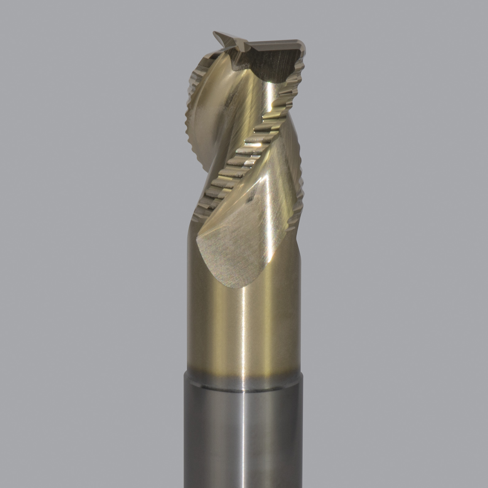 Onsrud AMC800117 Solid Carbide end mill 3FL 3/4 x 1/1 x 4 OAL 0.060 CR For ISO N Non-Ferrous, Aluminum, Brass, Bronze, Copper, 3/4 Shank, ZrN Coated