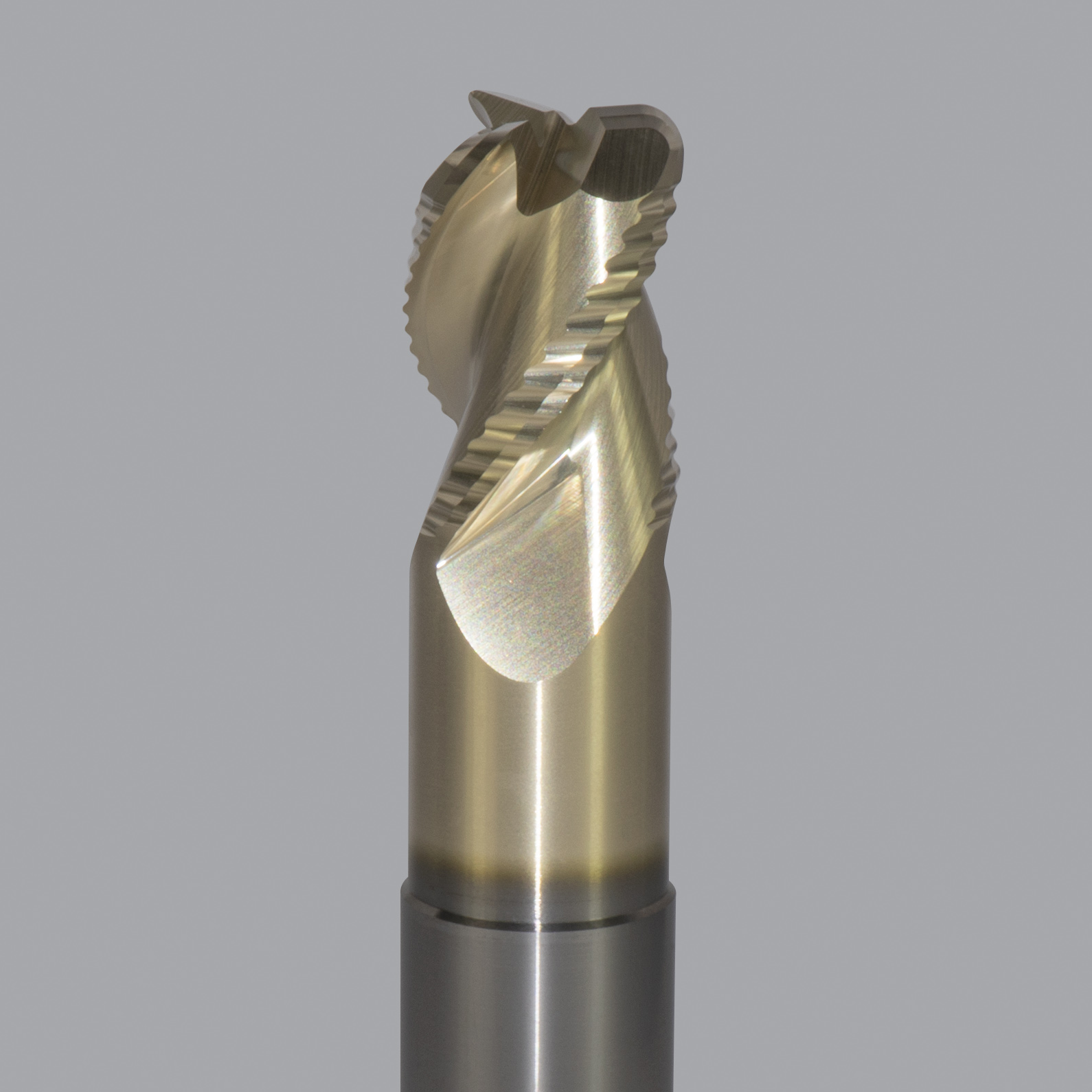 Onsrud AMC800119 Solid Carbide end mill 3FL 3/4 x 1/1 x 4 OAL 0.120 CR For ISO N Non-Ferrous, Aluminum, Brass, Bronze, Copper, 3/4 Shank, ZrN Coated