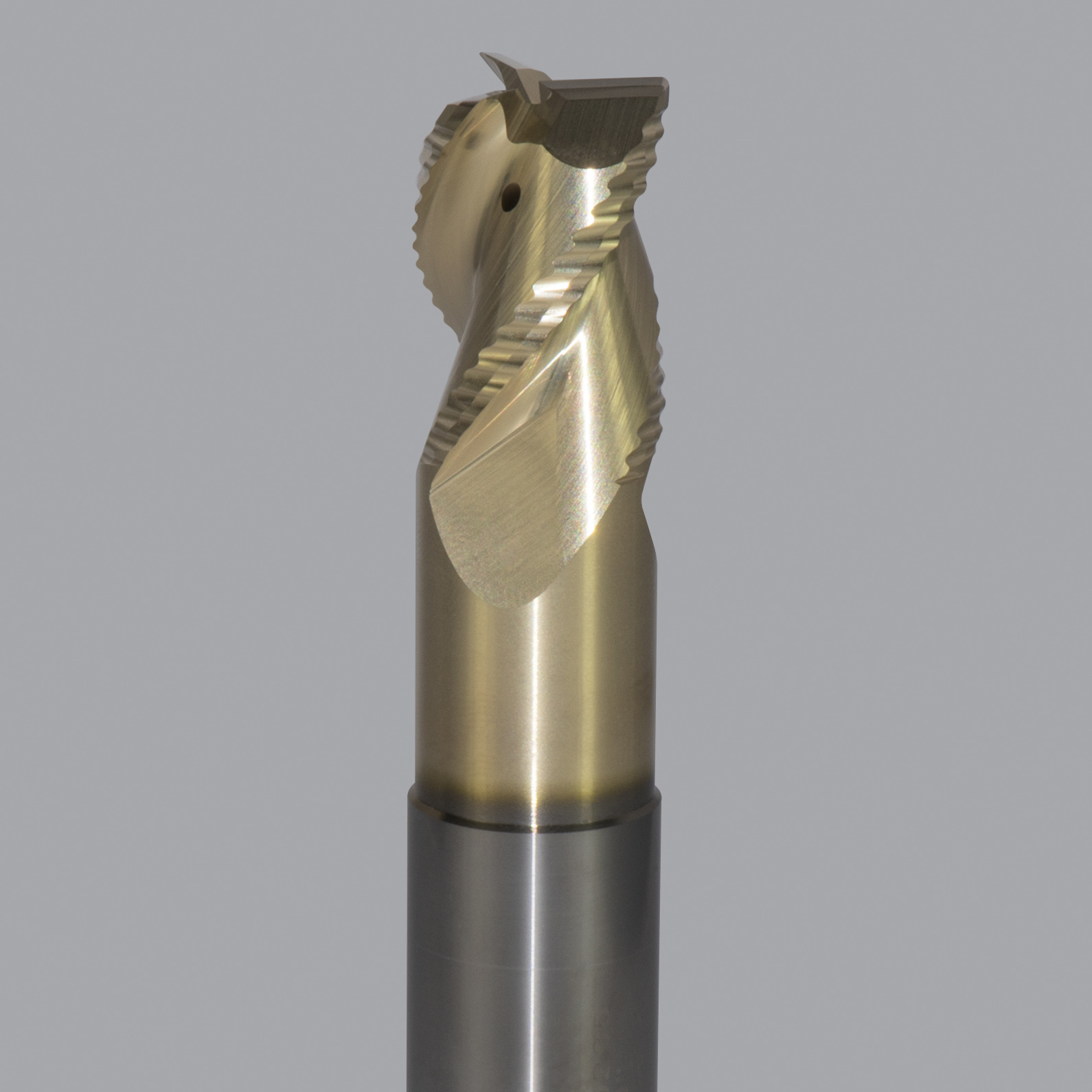 Onsrud AMC800157 Solid Carbide end mill 3FL 3/4 x 1/1 x 4 OAL 0.060 CR For ISO N Non-Ferrous, Aluminum, Brass, Bronze, Copper, 3/4 Shank, ZrN Coated