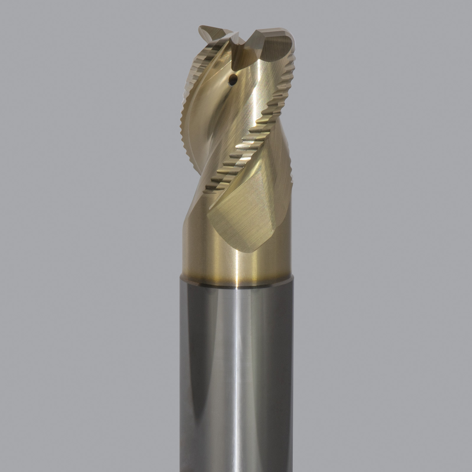 Onsrud AMC800163 Solid Carbide end mill 3FL 1/1 x 1-1/4 x 5 OAL 0.120 CR For ISO N Non-Ferrous, Aluminum, Brass, Bronze, Copper, 1/1 Shank, ZrN Coated