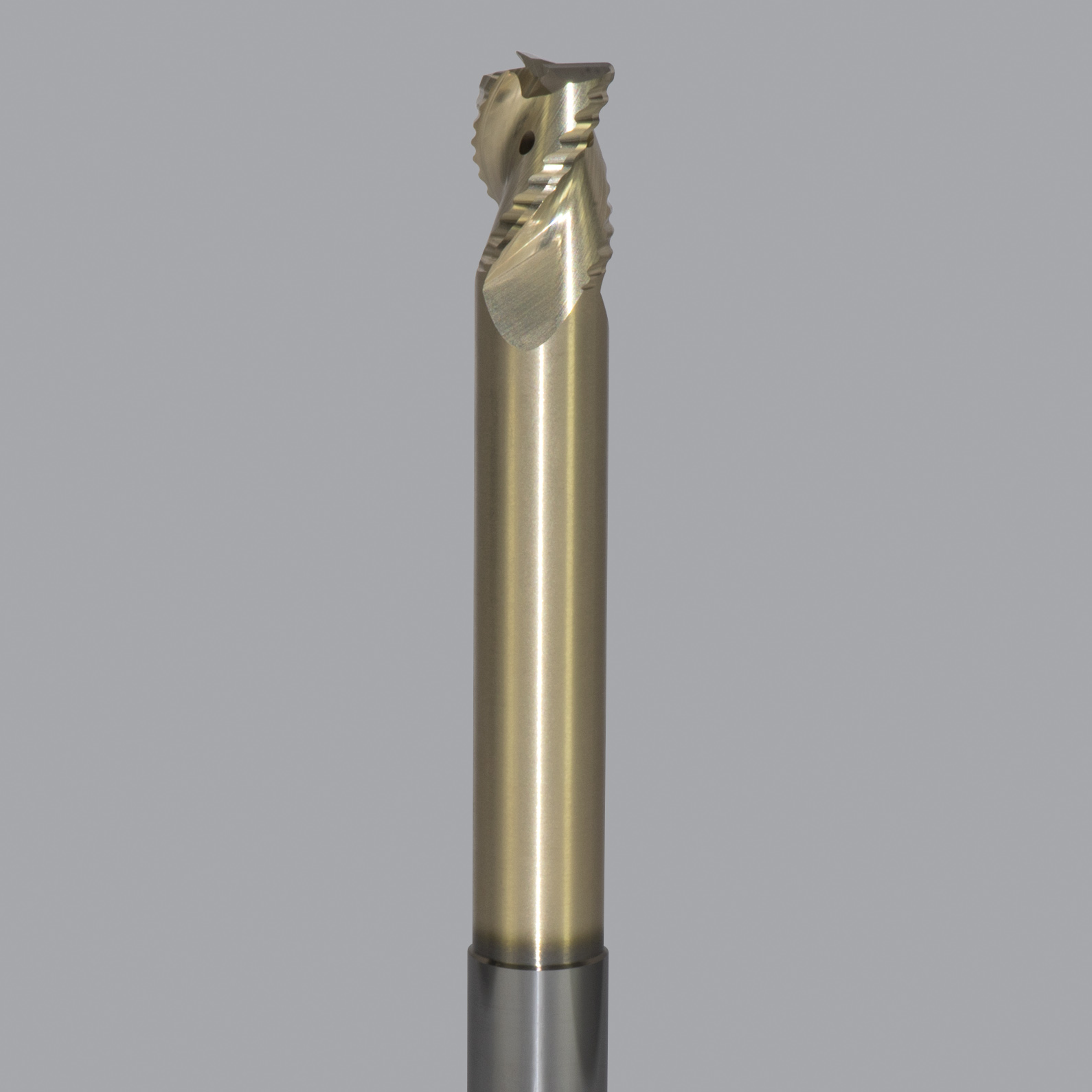 Onsrud AMC800165 Solid Carbide end mill 3FL 1/2 x 5/8 x 5 OAL 0.030 CR For ISO N Non-Ferrous, Aluminum, Brass, Bronze, Copper, 1/2 Shank, ZrN Coated