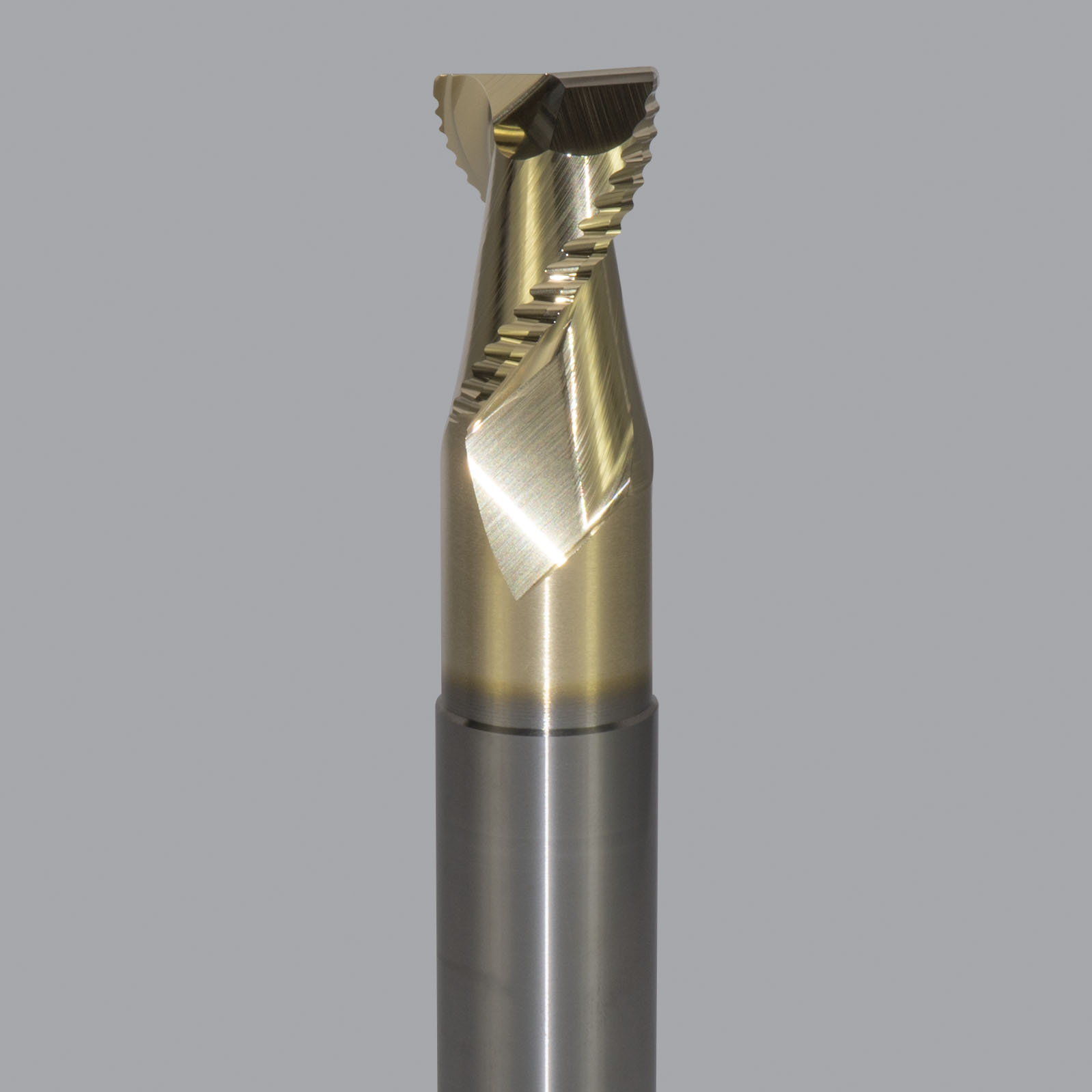 Onsrud AMC800187 Solid Carbide end mill 2FL 3/4 x 1/1 x 4 OAL 0.030 CR For ISO N Non-Ferrous, Aluminum, Brass, Bronze, Copper, 3/4 Shank, ZrN Coated