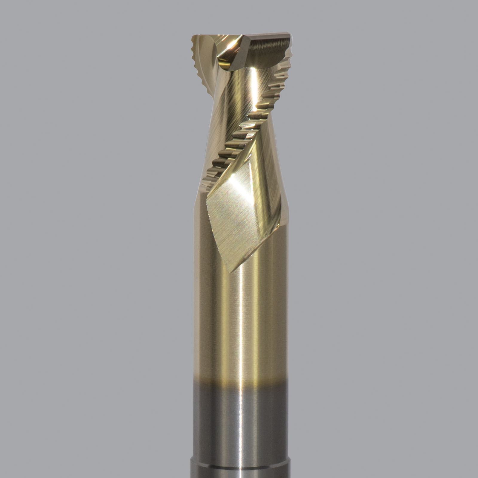 Onsrud AMC800189 Solid Carbide end mill 2FL 3/4 x 1/1 x 6 OAL 0.030 CR For ISO N Non-Ferrous, Aluminum, Brass, Bronze, Copper, 3/4 Shank, ZrN Coated