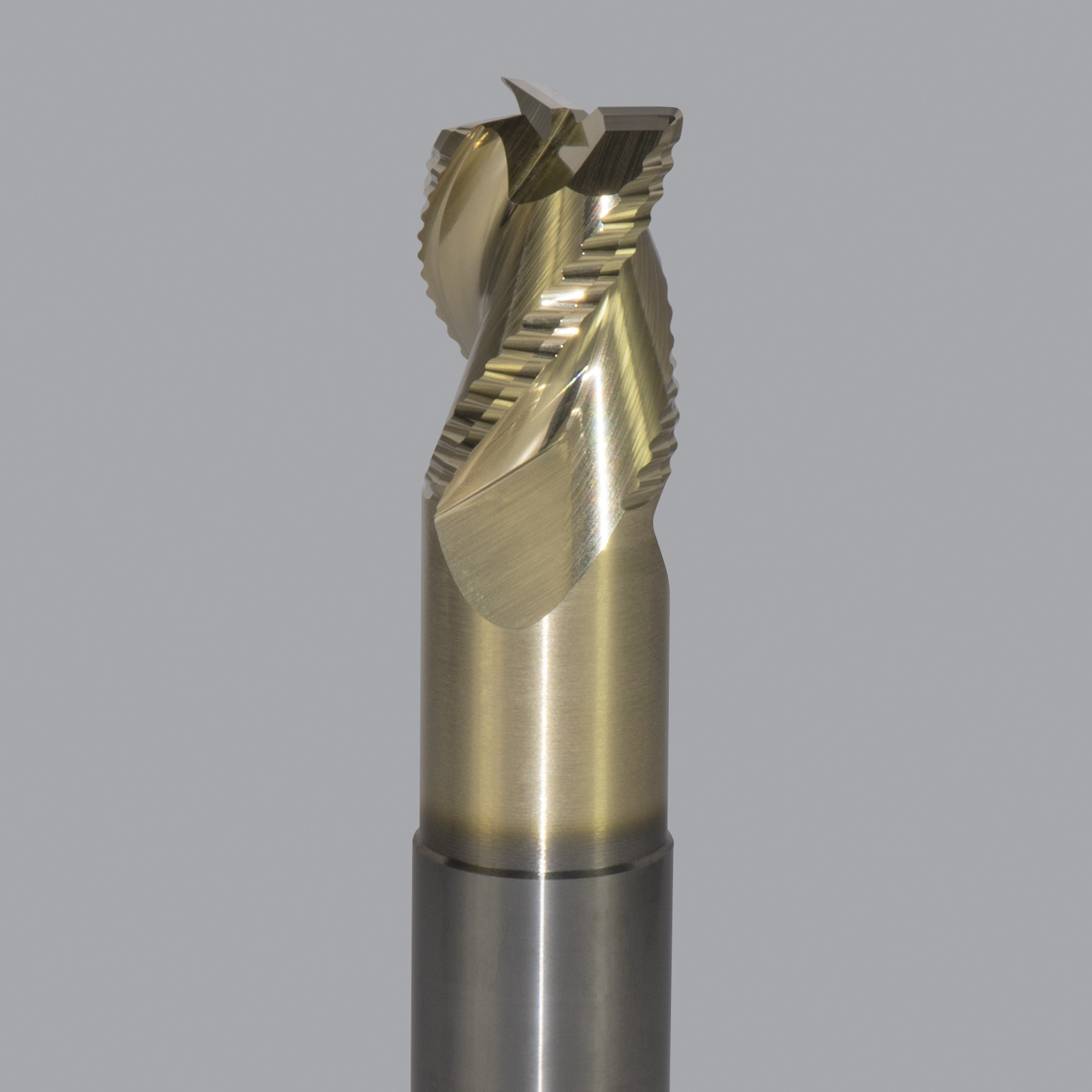 Onsrud AMC800219 Solid Carbide end mill 3FL 3/4 x 1/1 x 4 OAL 0.030 CR For ISO N Non-Ferrous, Aluminum, Brass, Bronze, Copper, 3/4 Shank, ZrN Coated