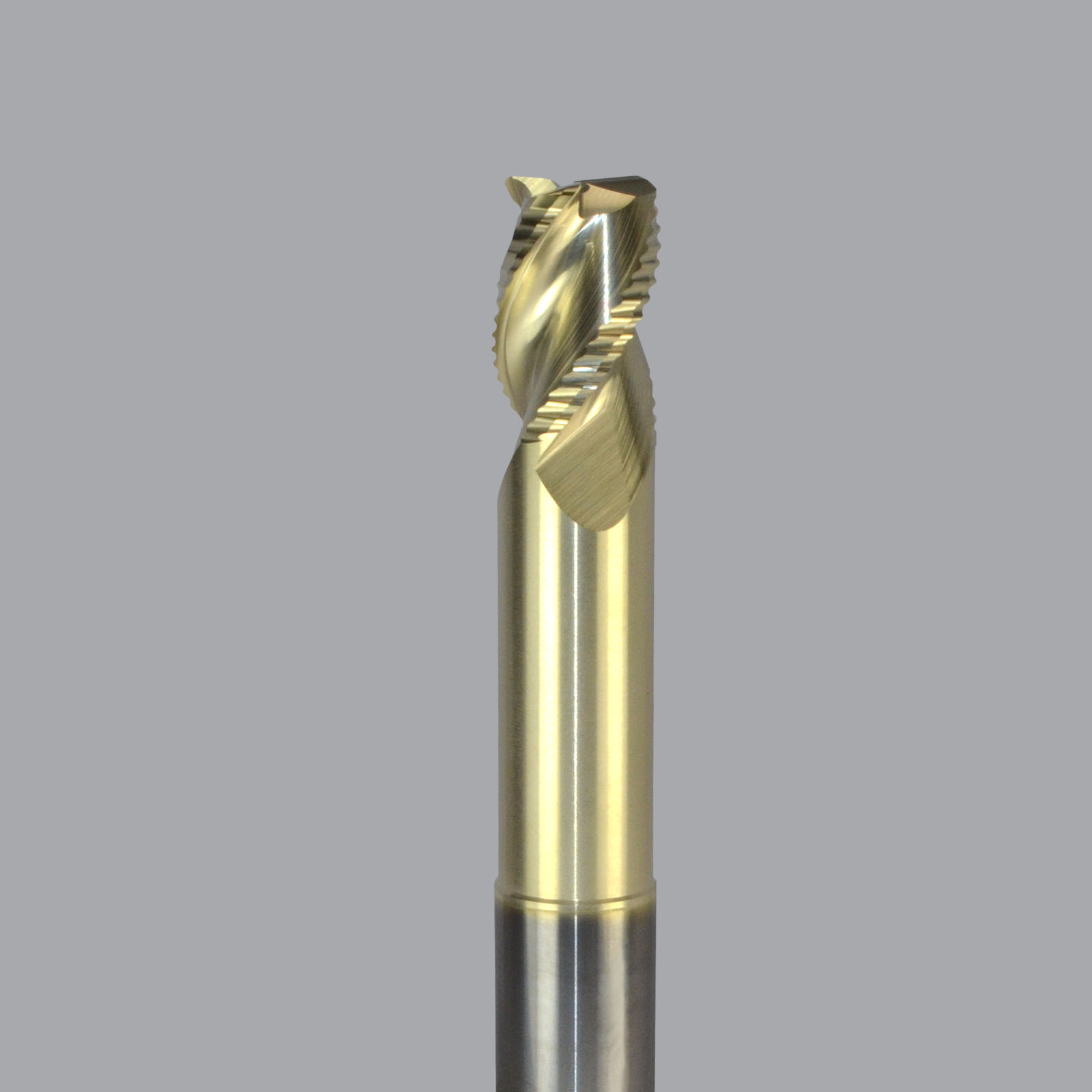 Onsrud AMC800221 Solid Carbide end mill 3FL 3/4 x 1/1 x 6 OAL 0.030 CR For ISO N Non-Ferrous, Aluminum, Brass, Bronze, Copper, 3/4 Shank, ZrN Coated