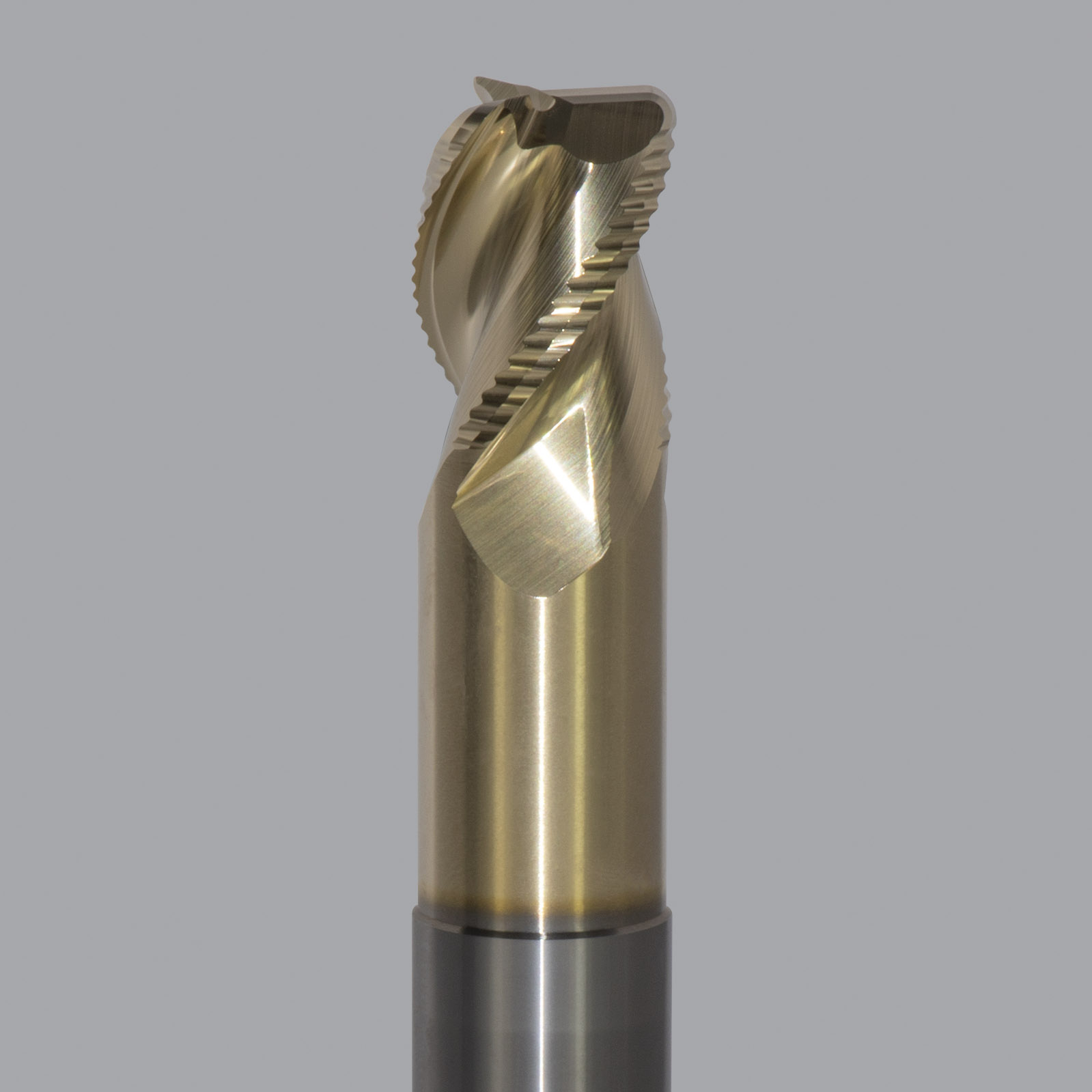 Onsrud AMC800133 Solid Carbide end mill 3FL 1/1 x 1-1/4 x 6 OAL 0.120 CR For ISO N Non-Ferrous, Aluminum, Brass, Bronze, Copper, 1/1 Shank, ZrN Coated