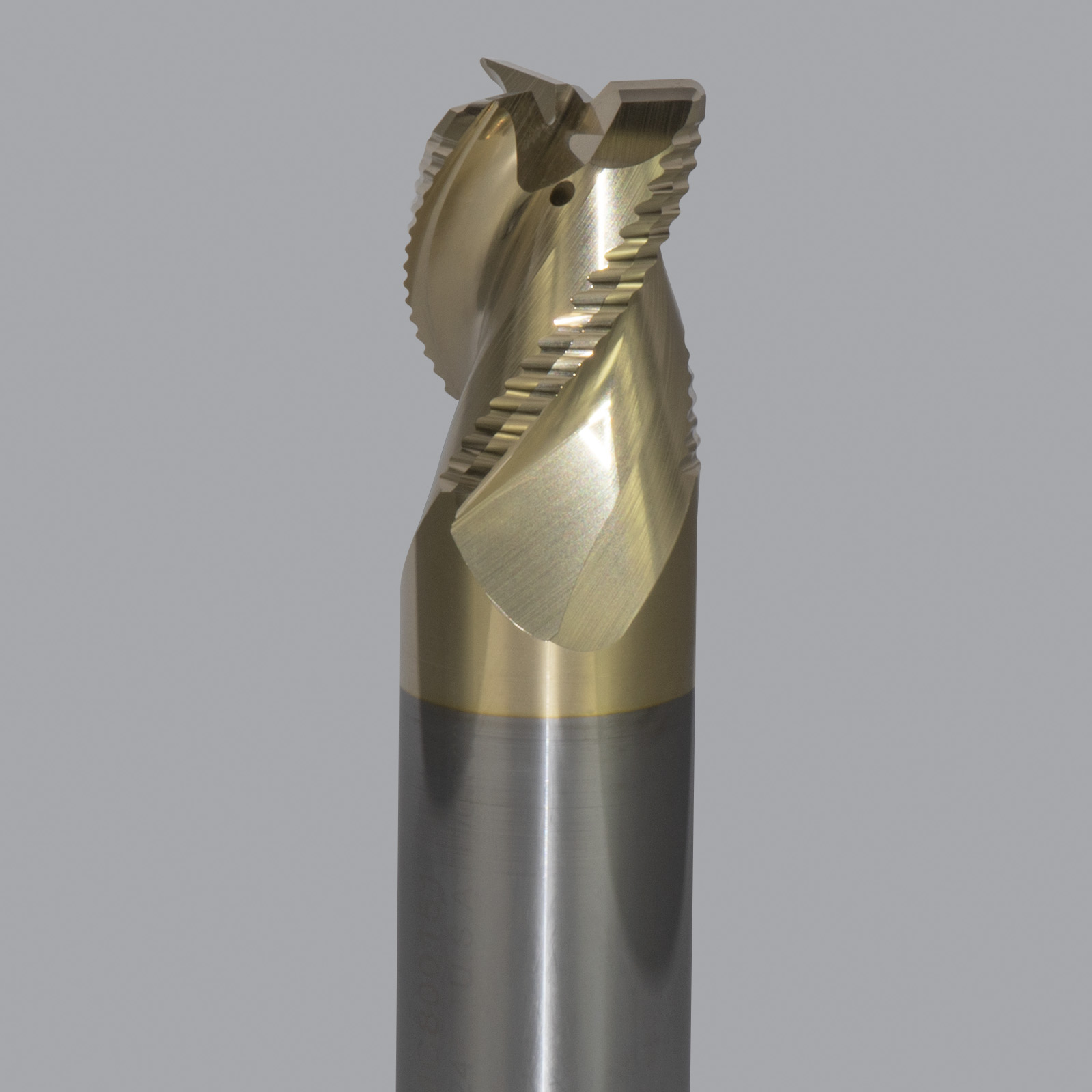 Onsrud AMC800151 Solid Carbide end mill 3FL 1/1 x 1-1/4 x 4 OAL 0.060 CR For ISO N Non-Ferrous, Aluminum, Brass, Bronze, Copper, 1/1 Shank, ZrN Coated