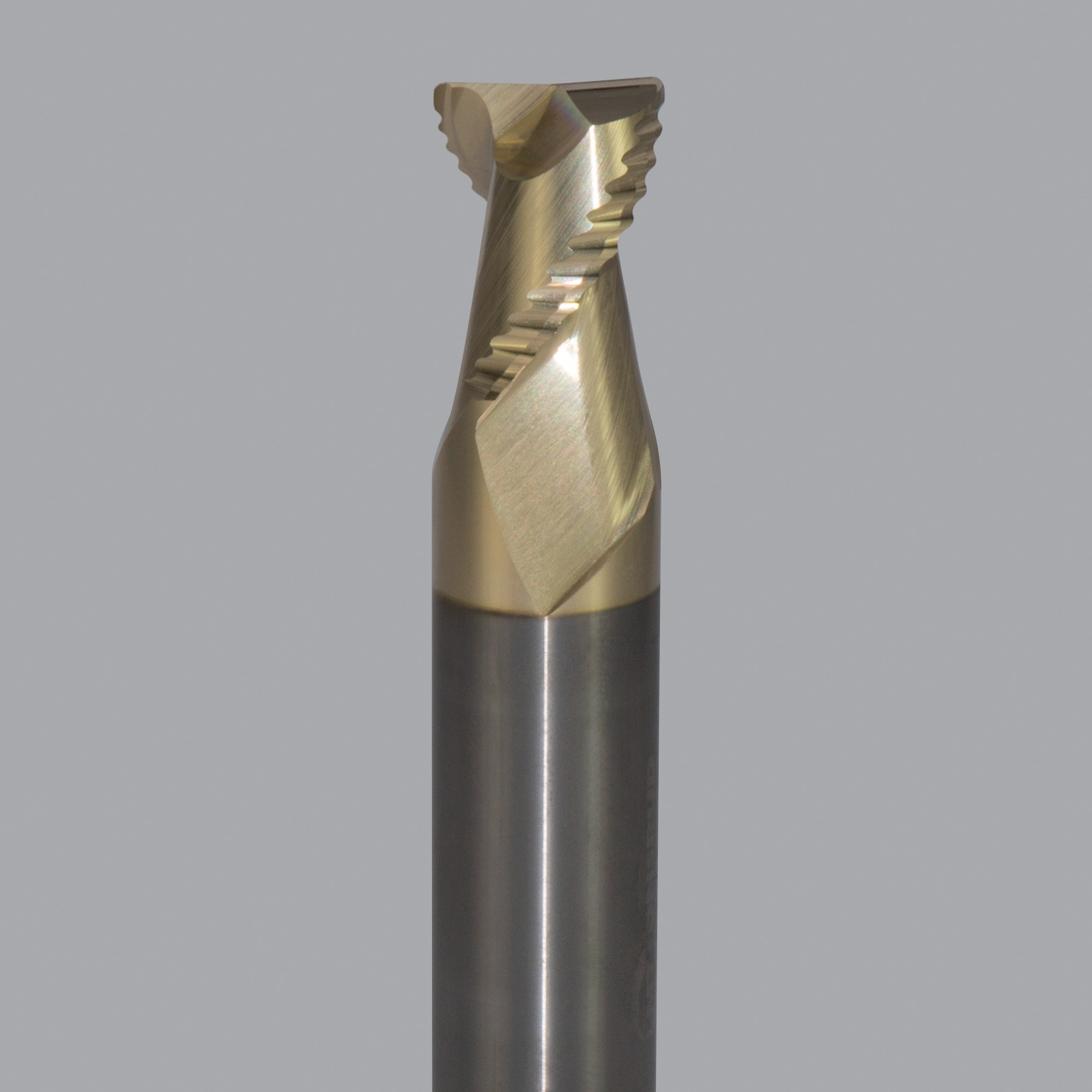 Onsrud AMC800265 Solid Carbide end mill 2FL 5/8 x 3/4 x 3 OAL 0.030 CR For ISO N Non-Ferrous, Aluminum, Brass, Bronze, Copper, 5/8 Shank, ZrN Coated