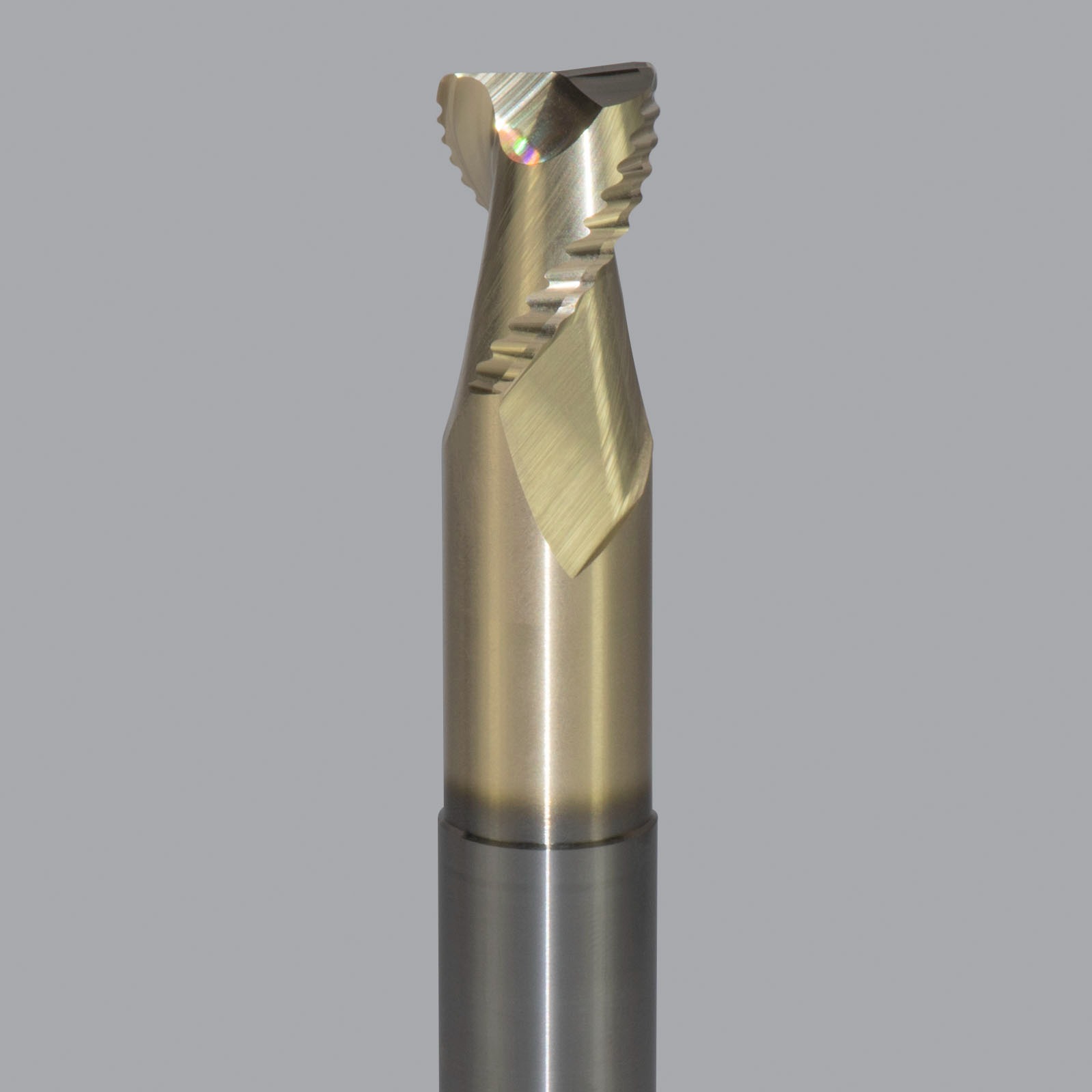 Onsrud AMC800277 Solid Carbide end mill 2FL 5/8 x 3/4 x 4 OAL 0.030 CR For ISO N Non-Ferrous, Aluminum, Brass, Bronze, Copper, 5/8 Shank, ZrN Coated