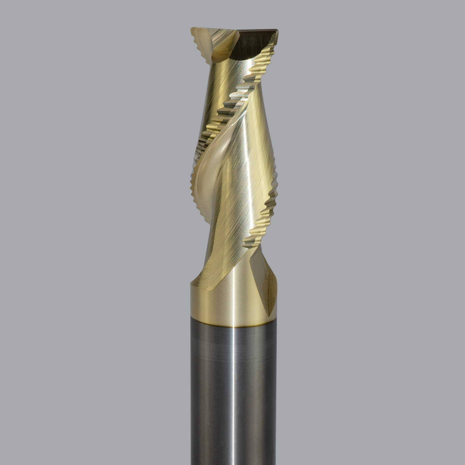 Onsrud AMC800291 Solid Carbide end mill 2FL 3/4 x 1-3/4 x 4 OAL 0.030 CR For ISO N Non-Ferrous, Aluminum, Brass, Bronze, Copper, 3/4 Shank, ZrN Coated