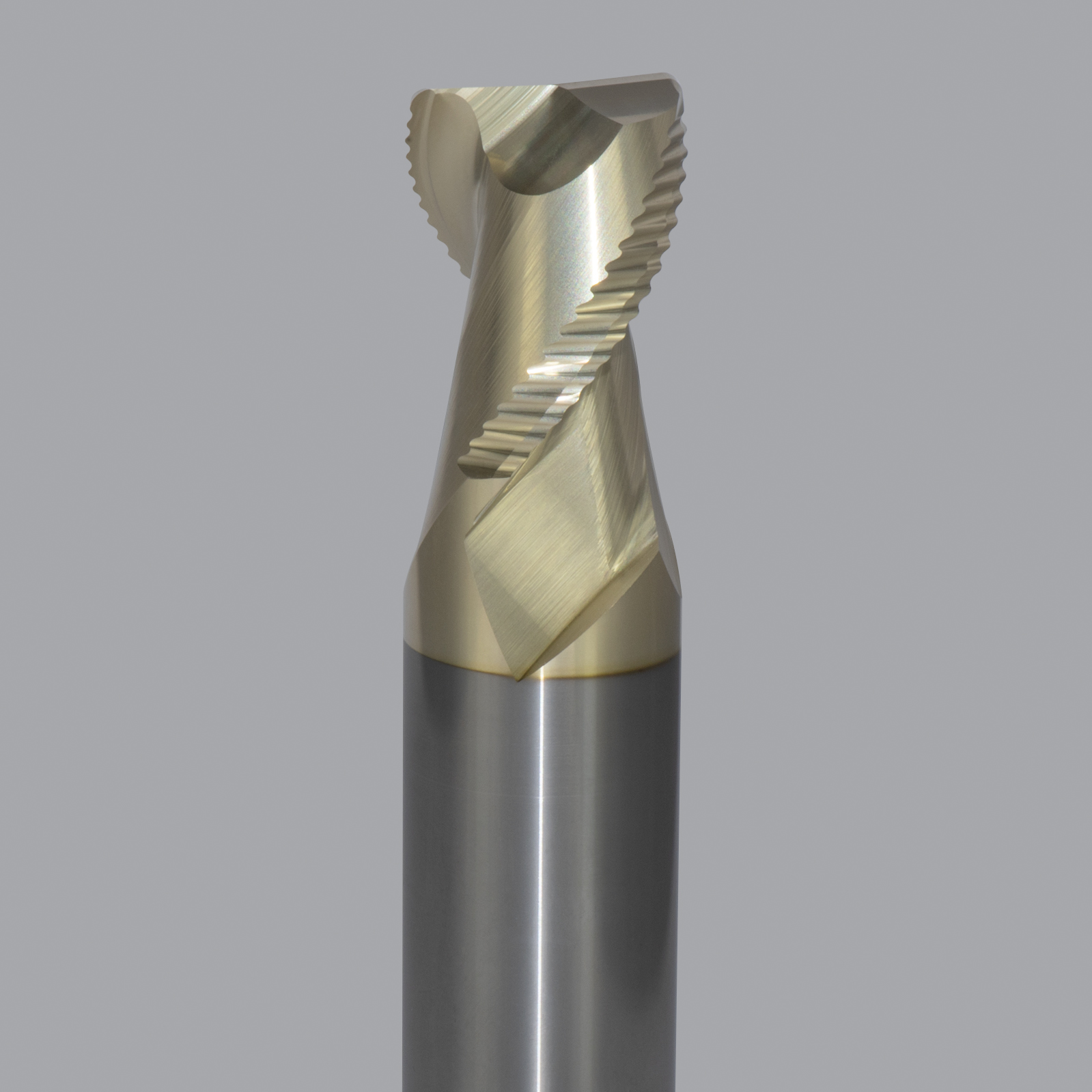 Onsrud AMC800009 Solid Carbide end mill 2FL 1/1 x 1-1/4 x 4 OAL 0.060 CR For ISO N Non-Ferrous, Aluminum, Brass, Bronze, Copper, 1/1 Shank, ZrN Coated