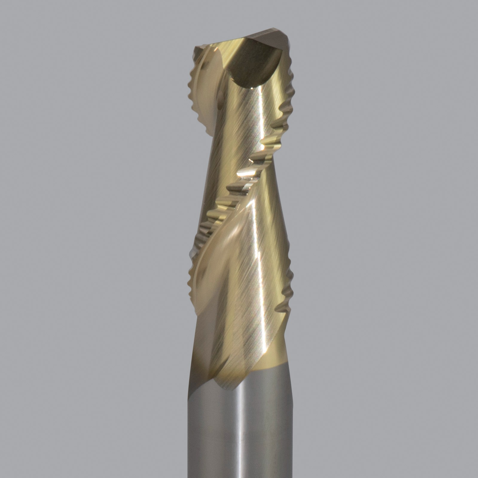 Onsrud AMC800329 Solid Carbide end mill 2FL 1/2 x 1-1/4 x 3 OAL 0.030 CR For ISO N Non-Ferrous, Aluminum, Brass, Bronze, Copper, 1/2 Shank, ZrN Coated