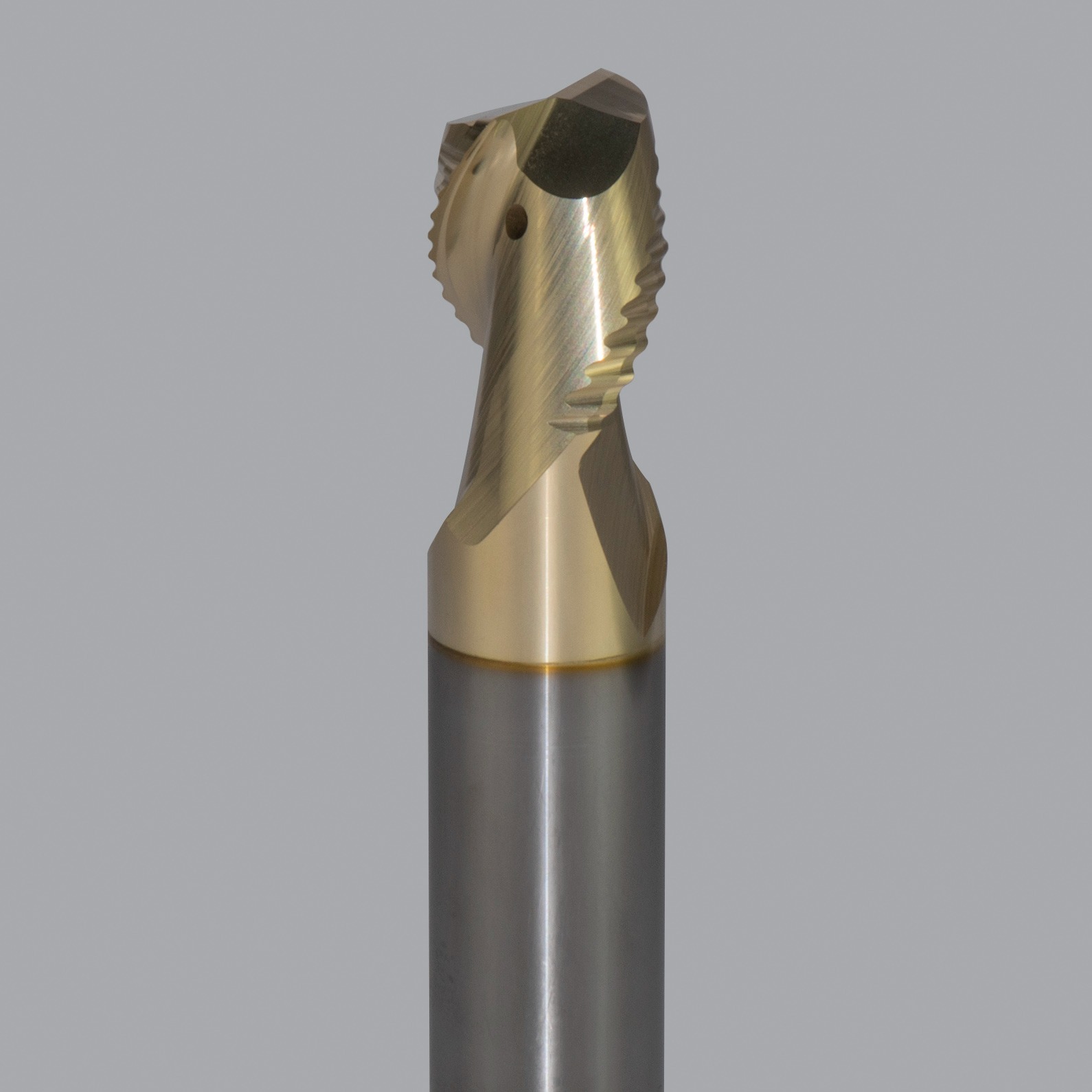 Onsrud AMC800337 Solid Carbide end mill 2FL 5/8 x 3/4 x 3 OAL 0.030 CR For ISO N Non-Ferrous, Aluminum, Brass, Bronze, Copper, 5/8 Shank, ZrN Coated