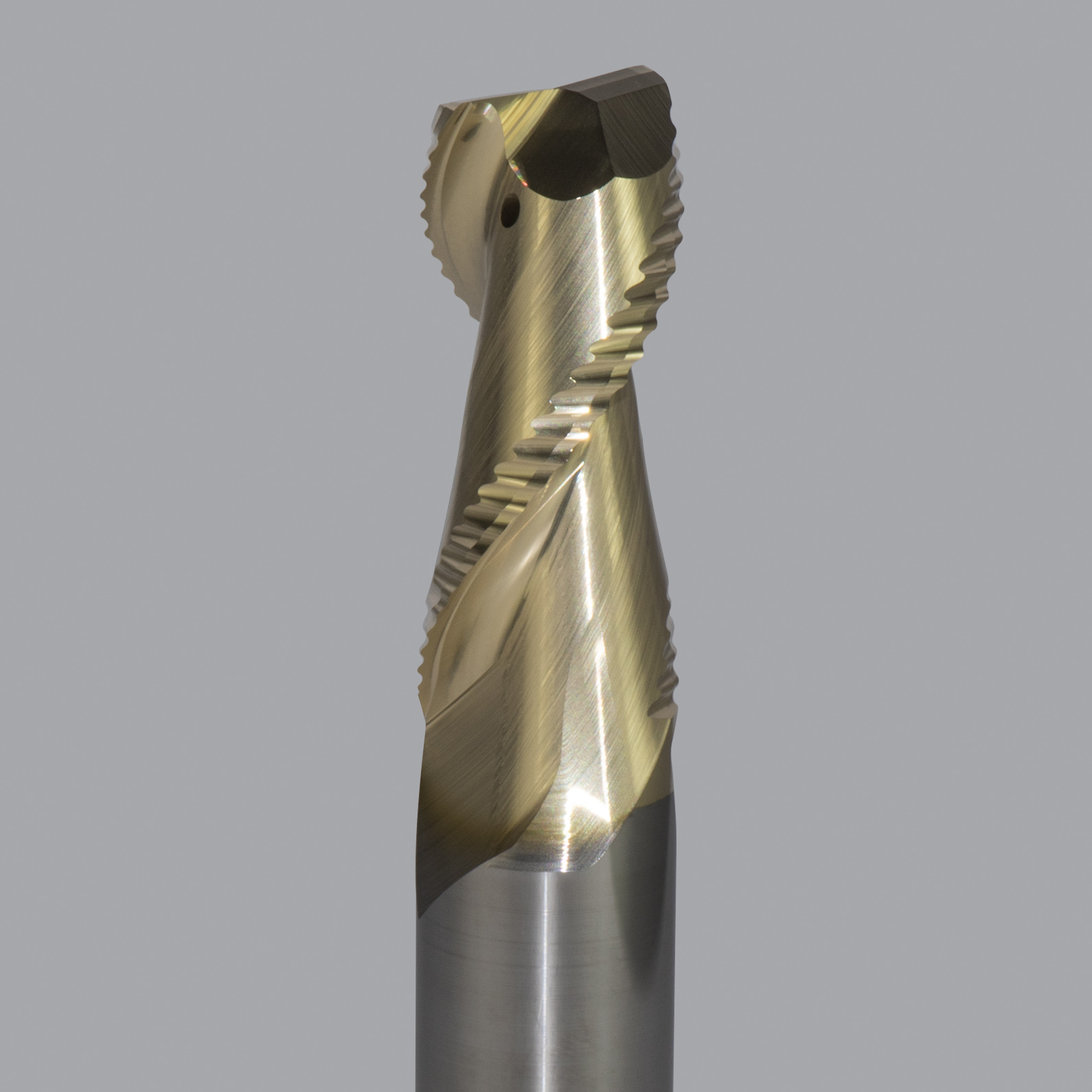 Onsrud AMC800363 Solid Carbide end mill 2FL 3/4 x 1-3/4 x 4 OAL 0.030 CR For ISO N Non-Ferrous, Aluminum, Brass, Bronze, Copper, 3/4 Shank, ZrN Coated